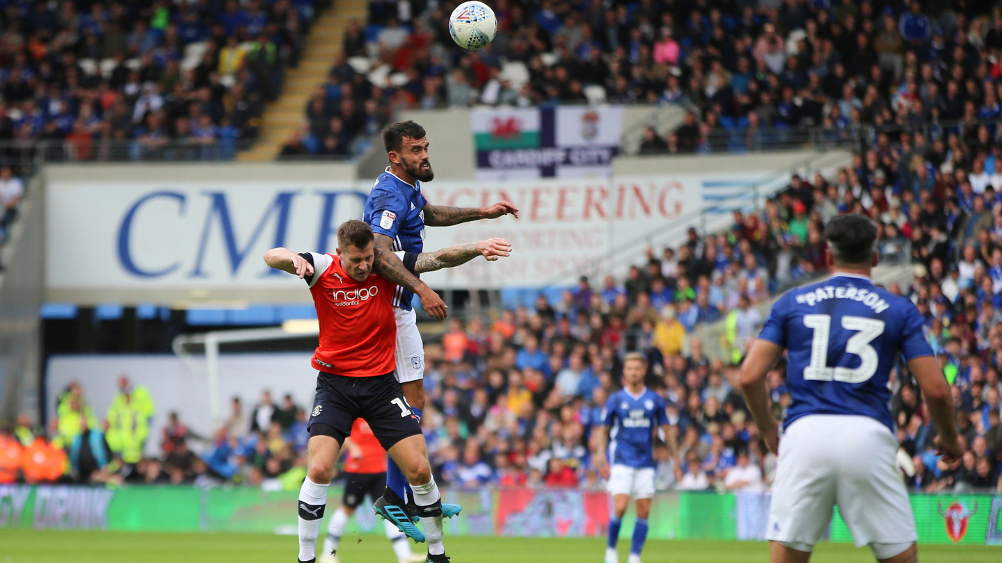 Cardiff, UK. 07th Aug, 2021. Marlon Pack #21 of Cardiff City under pressure  from Callum Styles #4 of Barnsley in Cardiff, United Kingdom on 8/7/2021.  (Photo by Mike Jones/News Images/Sipa USA) Credit