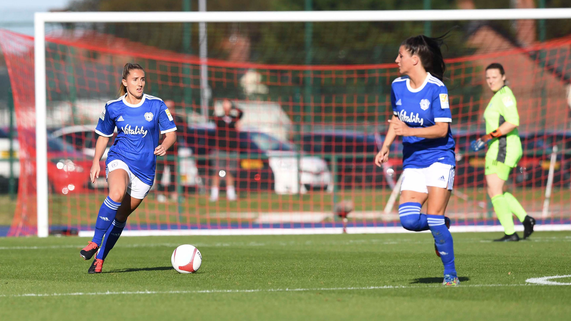 The Bluebirds in action at Leckwith...