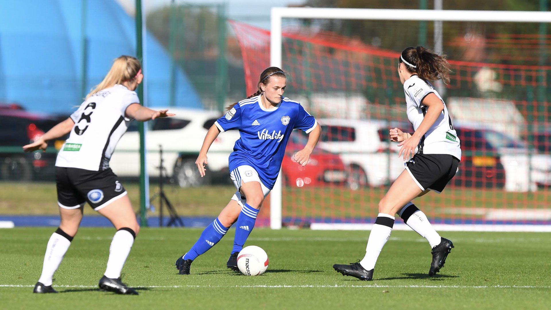 New Bluebird Ffion Price made her debut against Swansea...