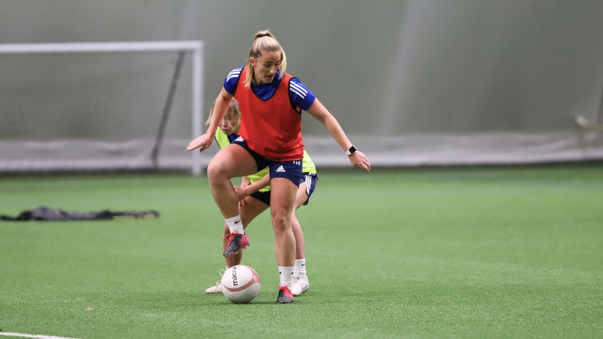 Hannah Daley in training for the Bluebirds...