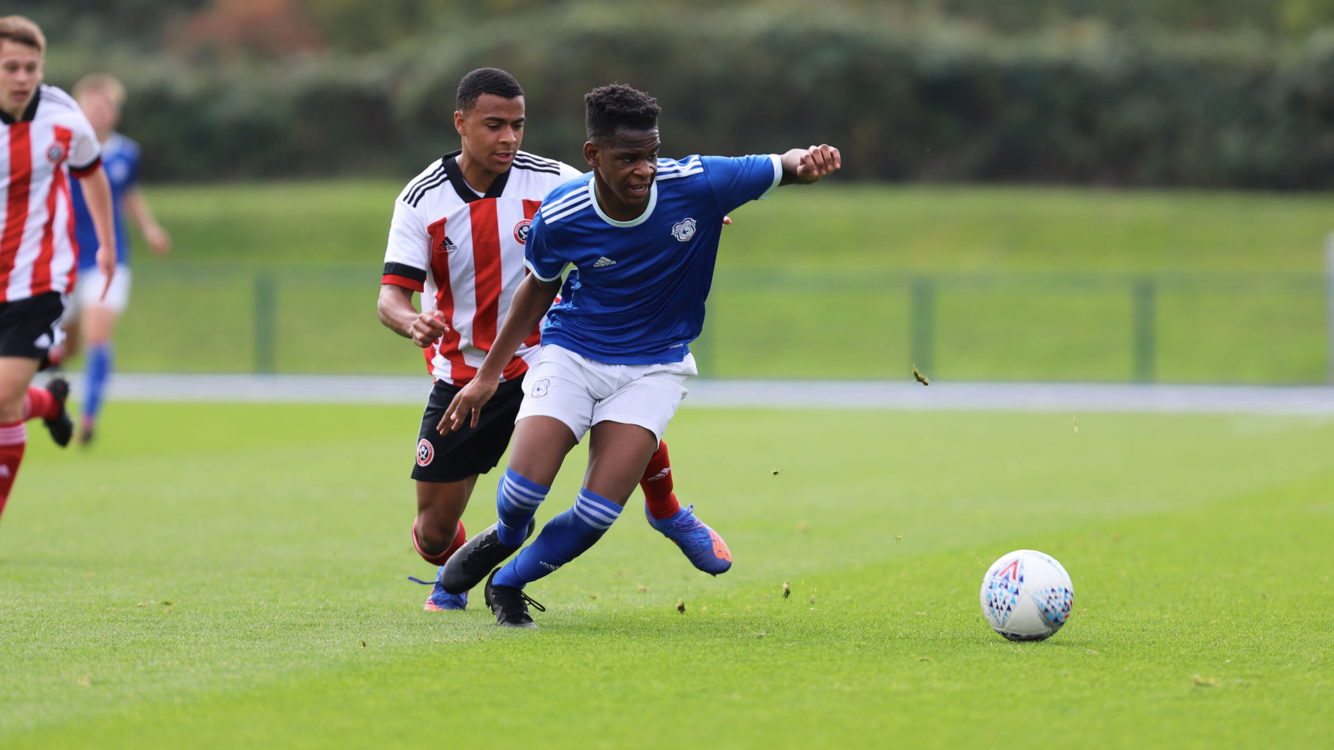 City in action against Sheffield United...