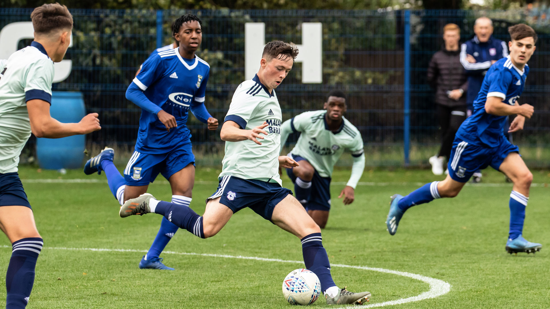 U23 squad in action at Ipswich...