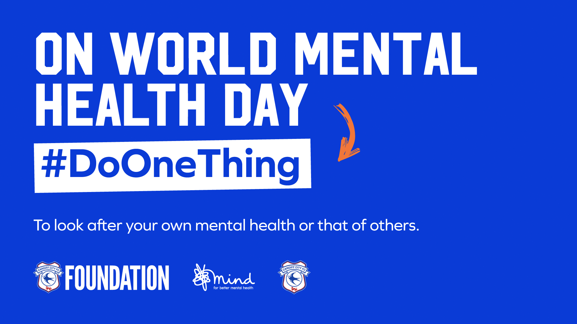 The Bluebirds support World Mental Health Day...