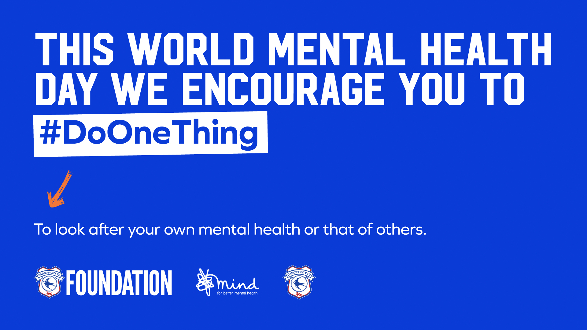 The Bluebirds support World Mental Health Day...