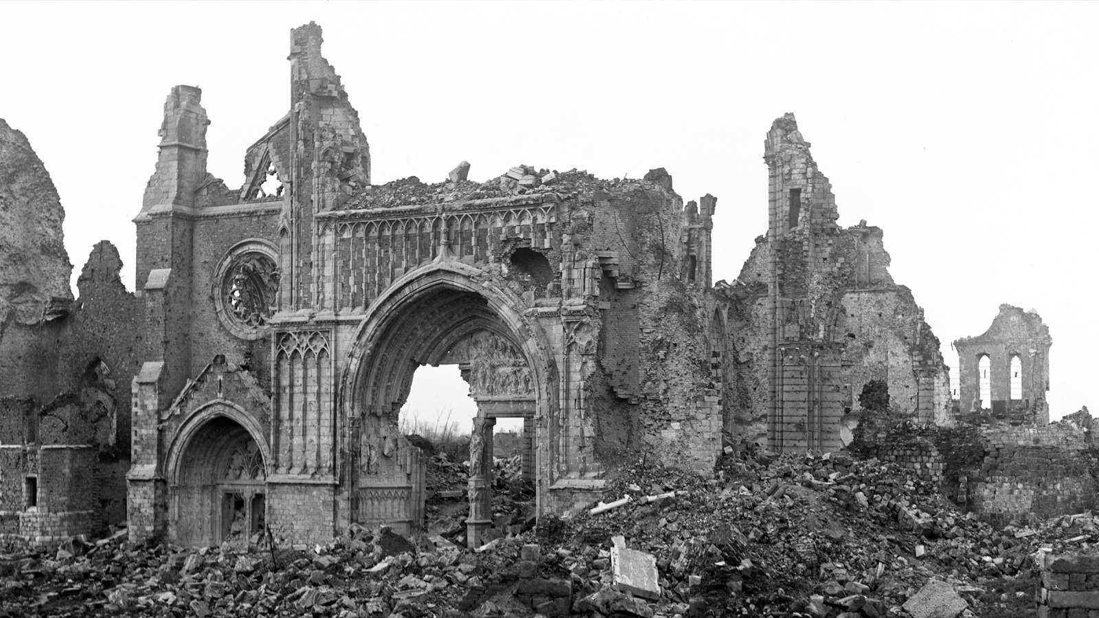 Ypres Cathedral, 1918
