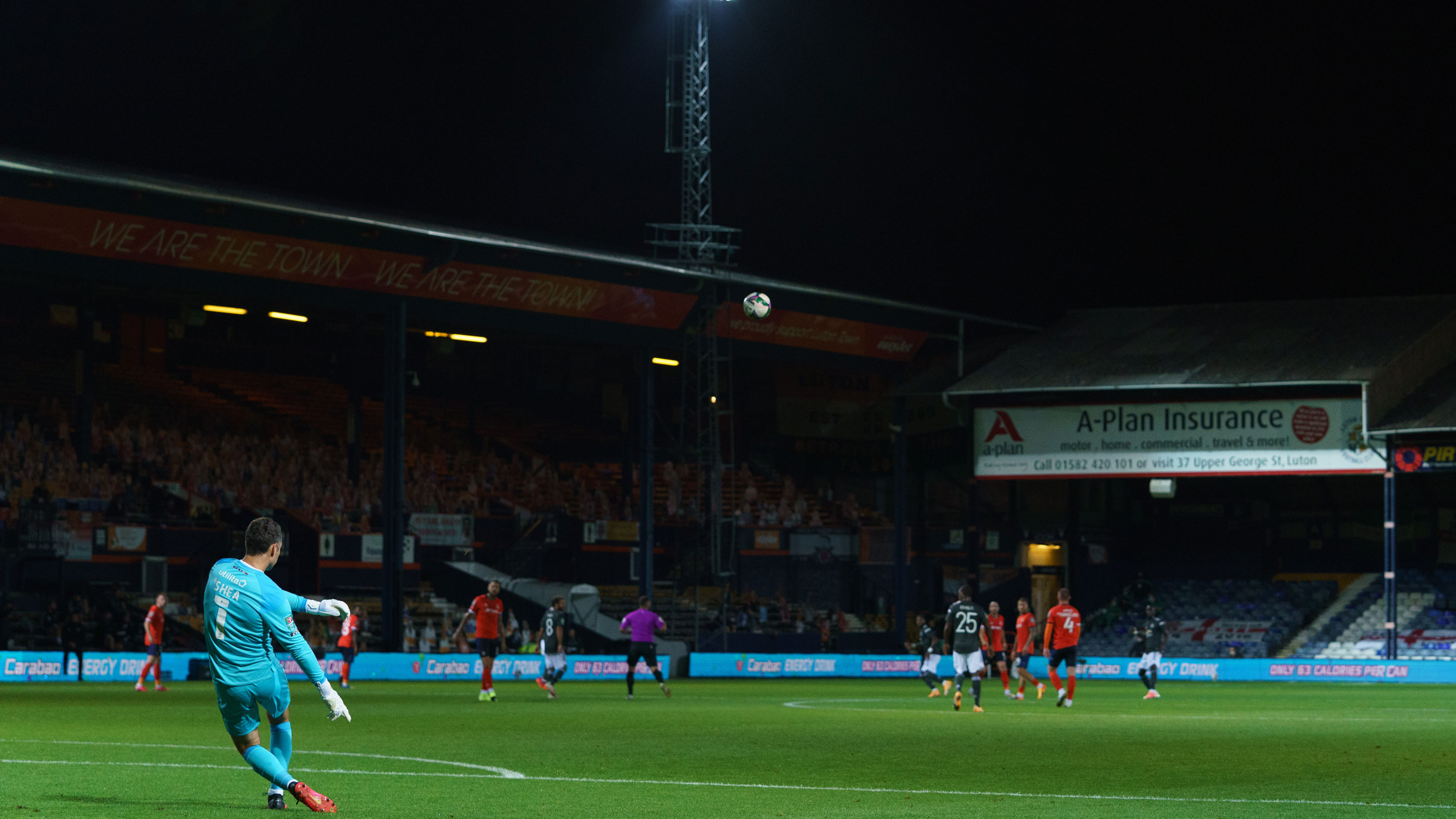 Luton Town in action in the Carabao Cup...