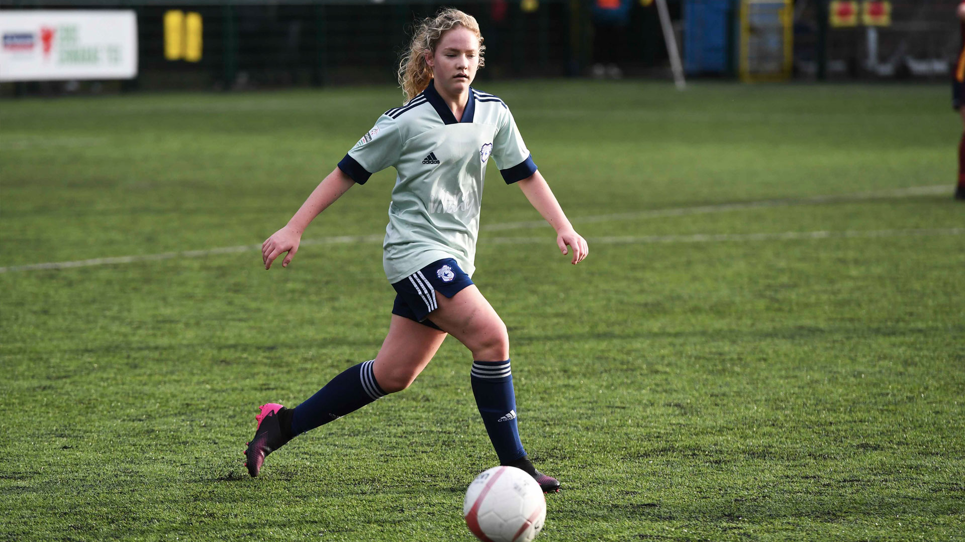 Phoebie Poole in action against Cardiff Met...