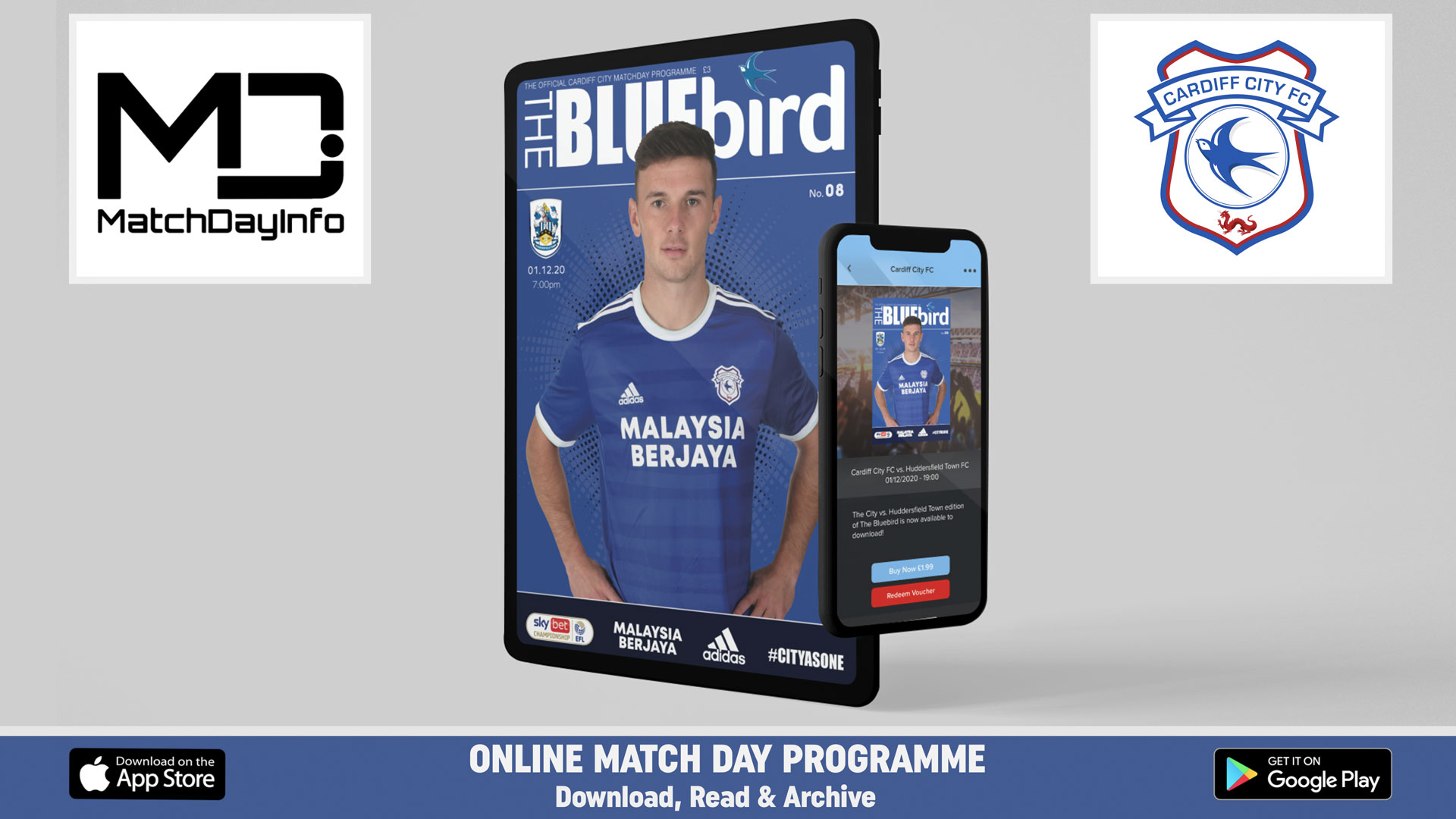 Mark Harris is our cover star for the Huddersfield Town programme...