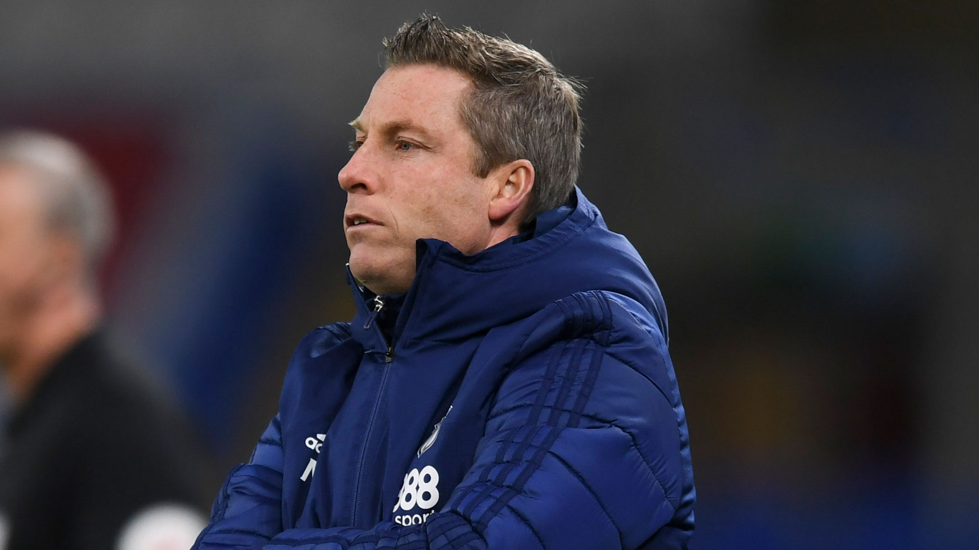 Neil Harris watches on as City face Birmingham City...