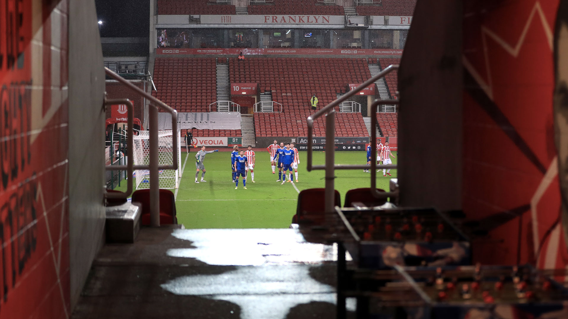 City defend at Stoke...