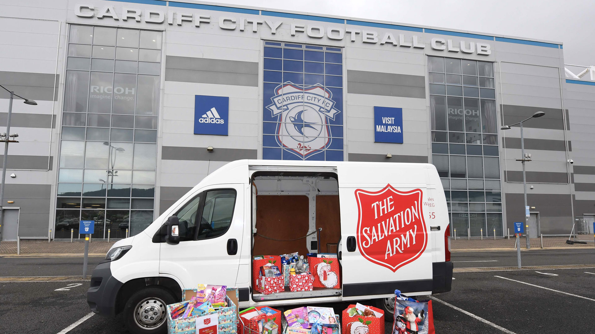 Cardiff City support The Salvation Army...