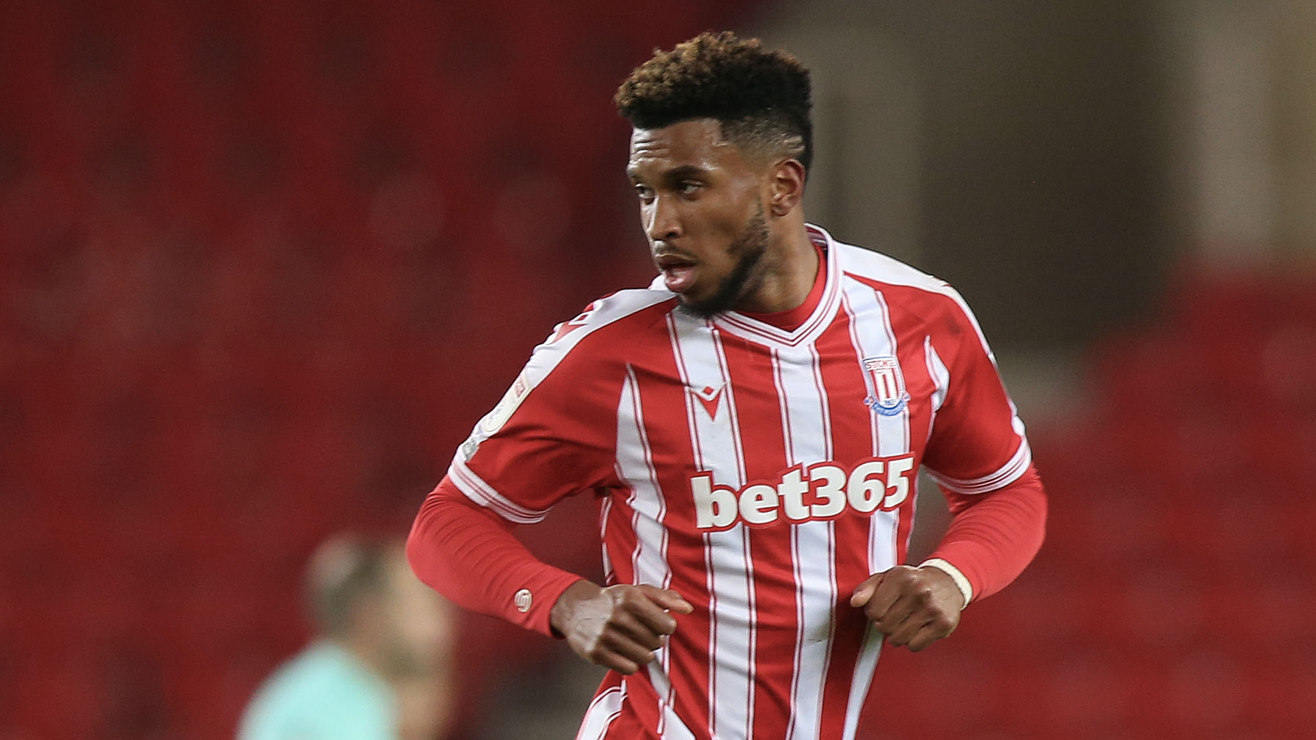 Stoke City's Tyrese Campbell...