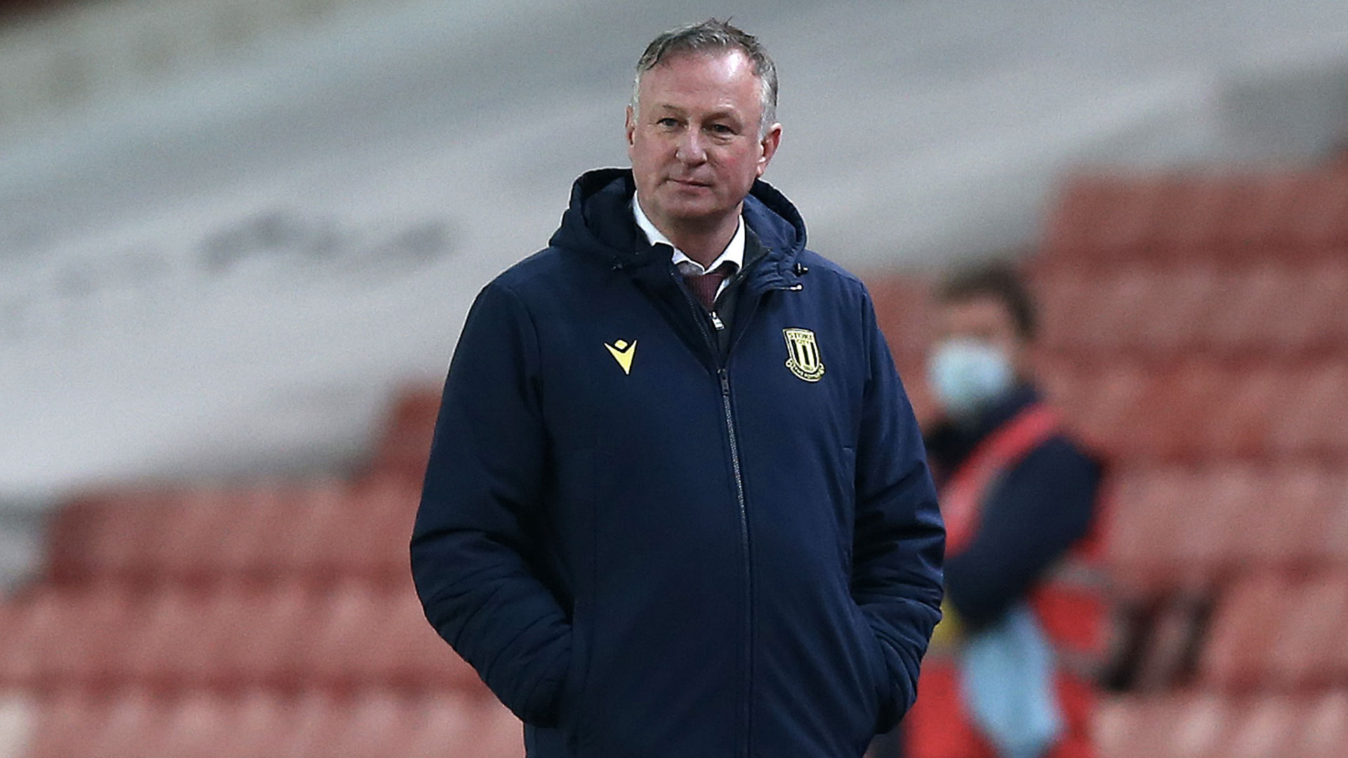 Stoke City boss Michael O'Neill...