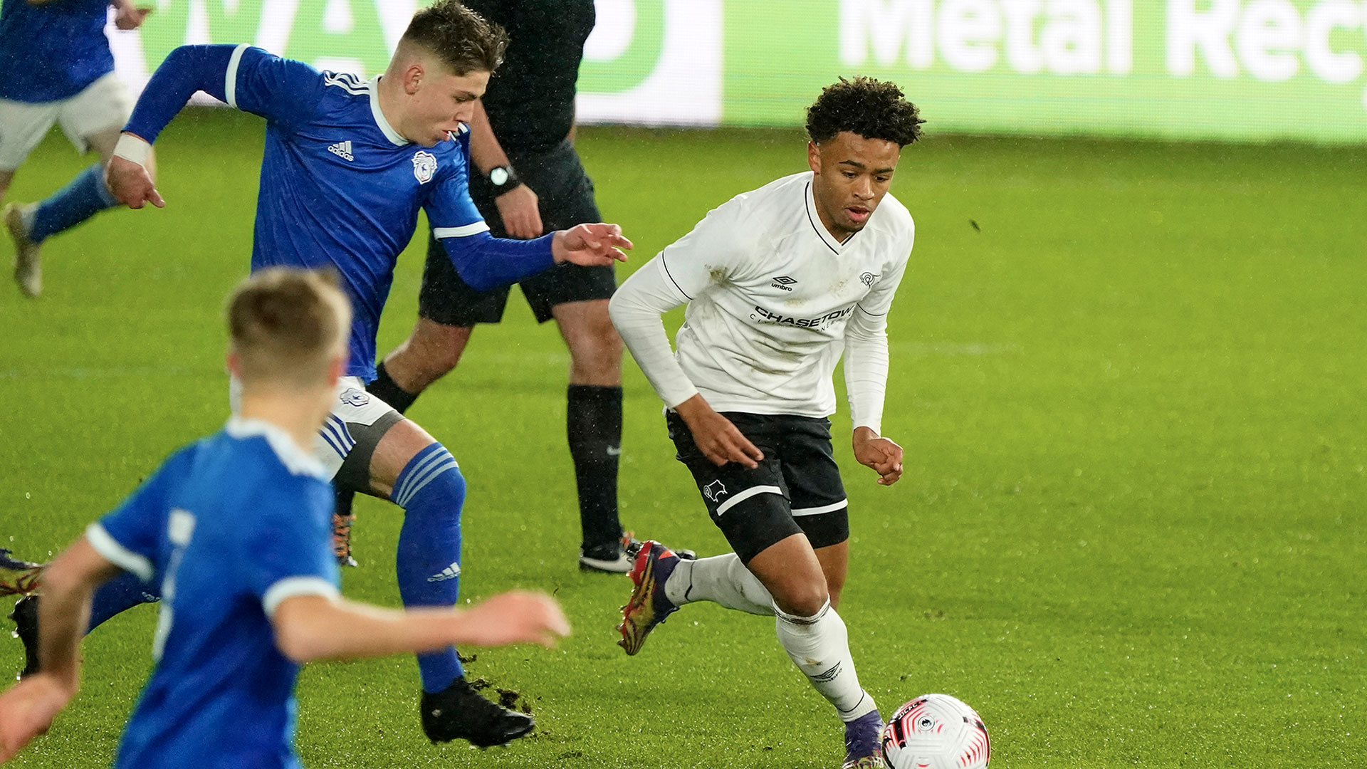 City in FA Youth Cup action at Pride Park...
