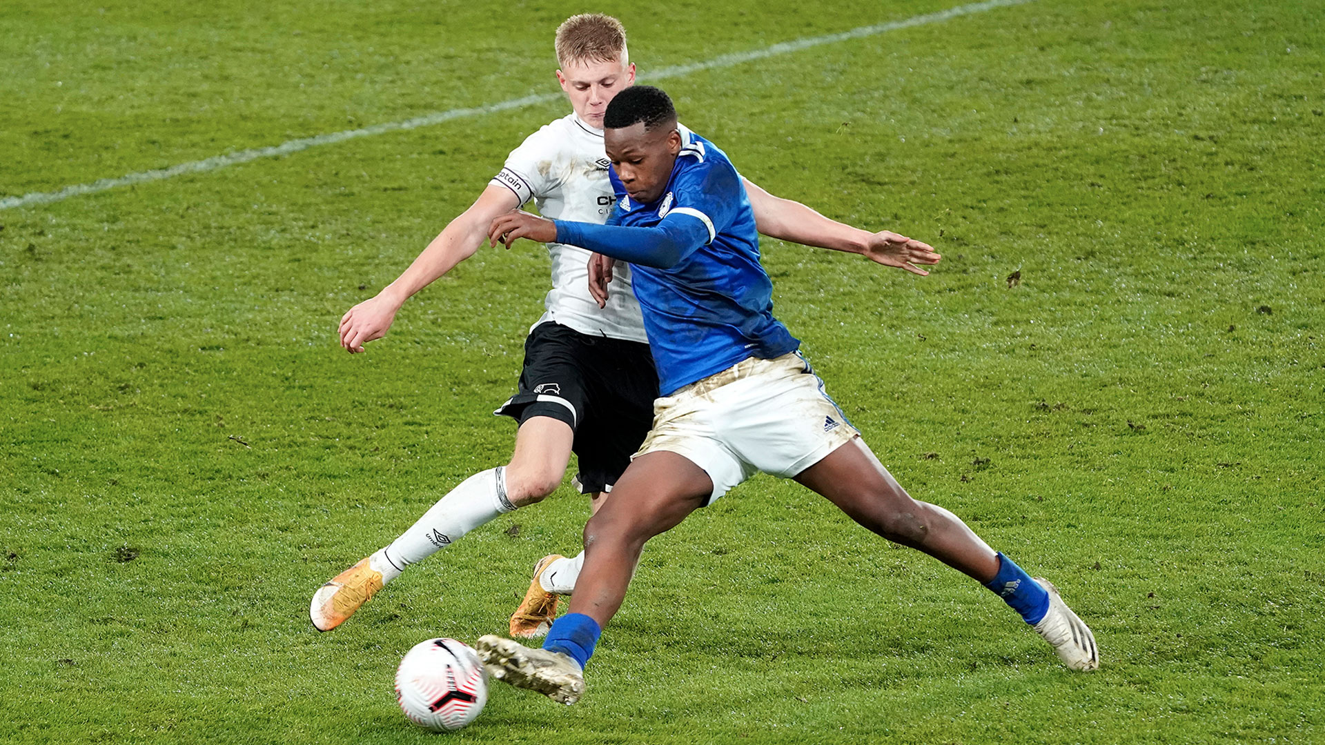 City in FA Youth Cup action at Pride Park...