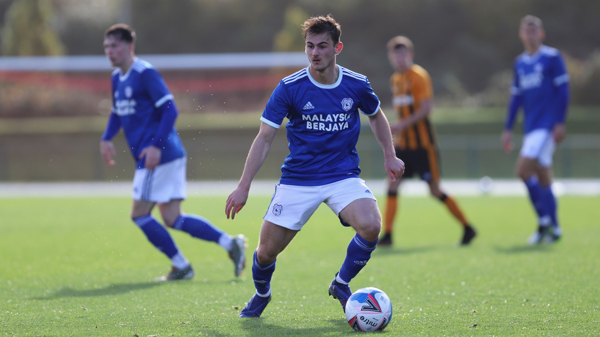 Dan Martin in action for City's U23 side...