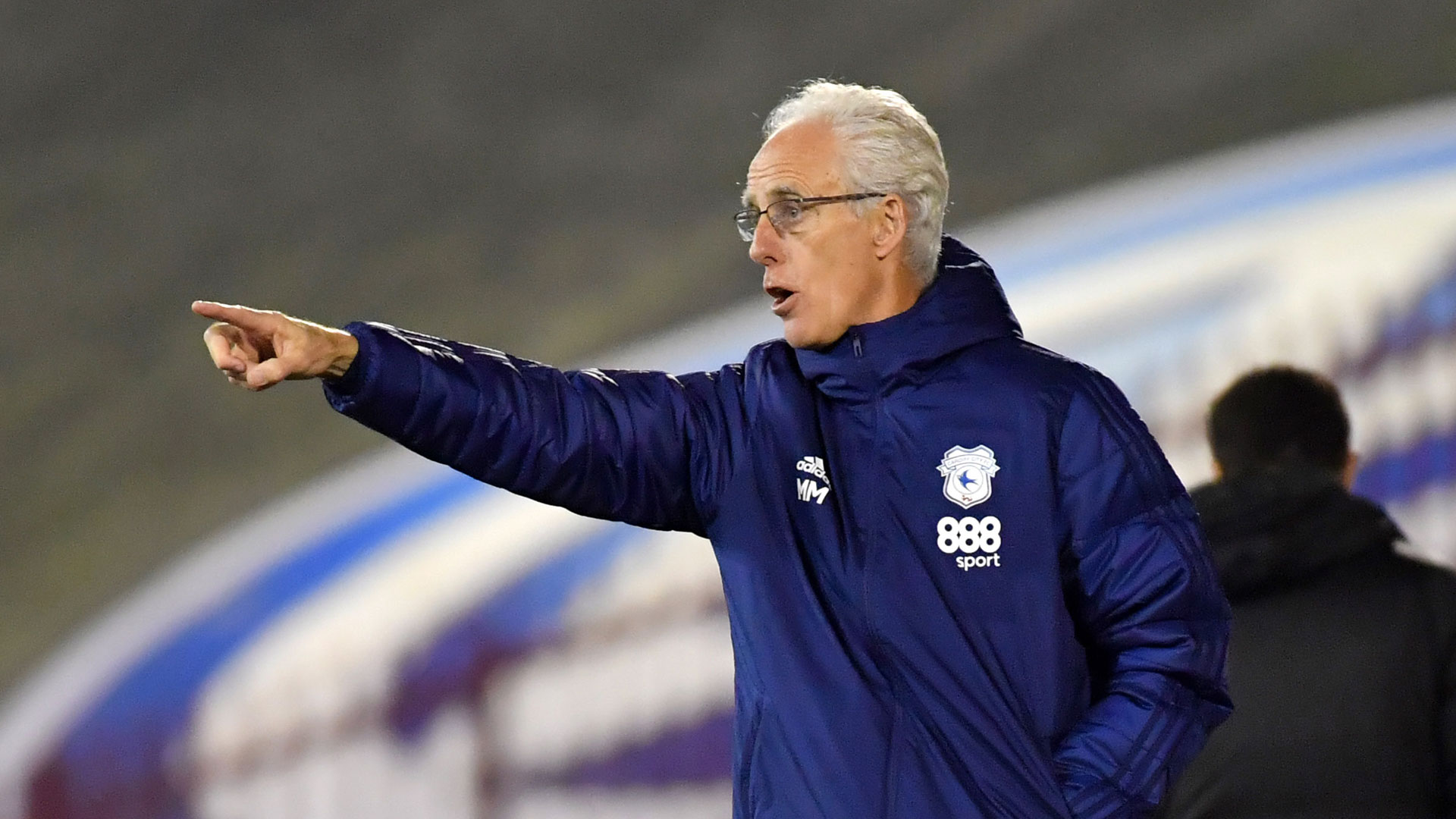 Mick McCarthy on the touchline at Oakwell...