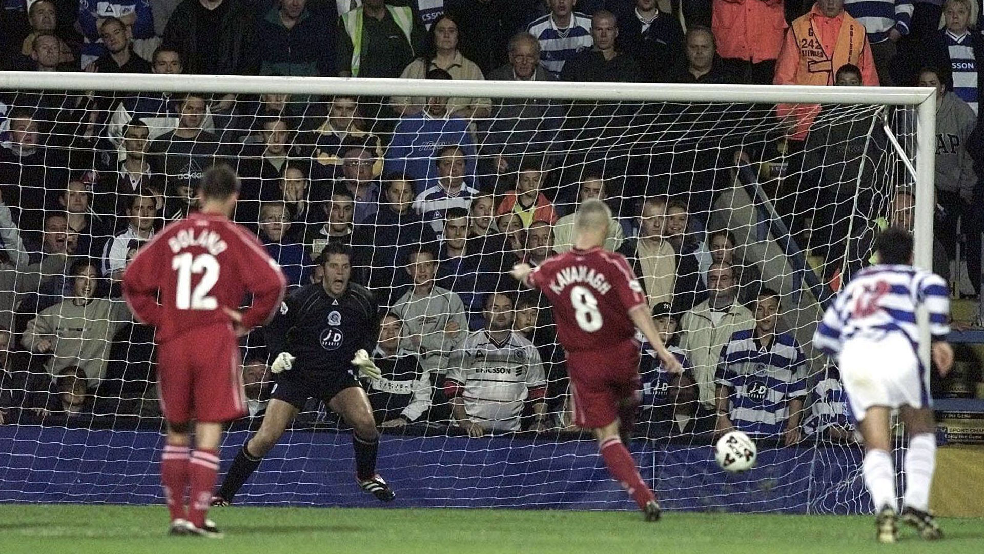 Graham Kavanagh scores a penalty against QPR...