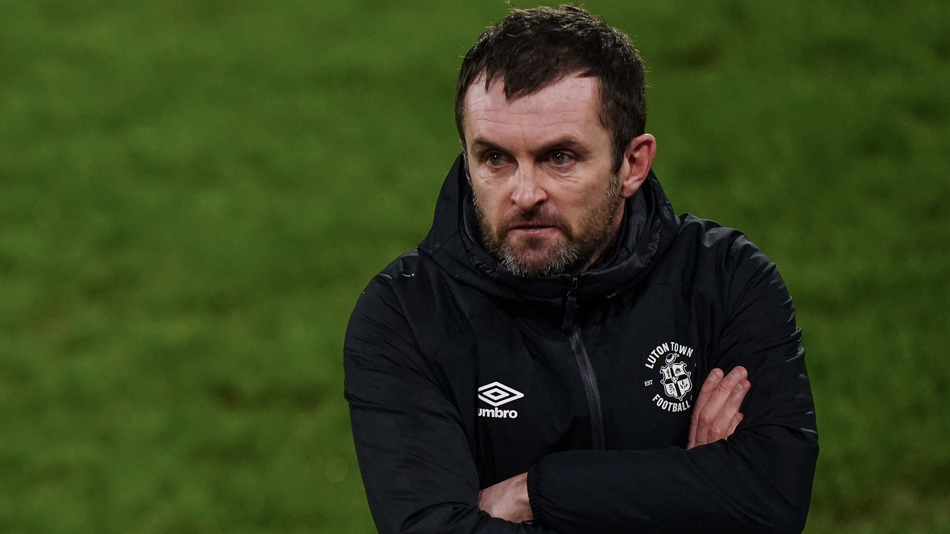 Luton Town boss Nathan Jones...