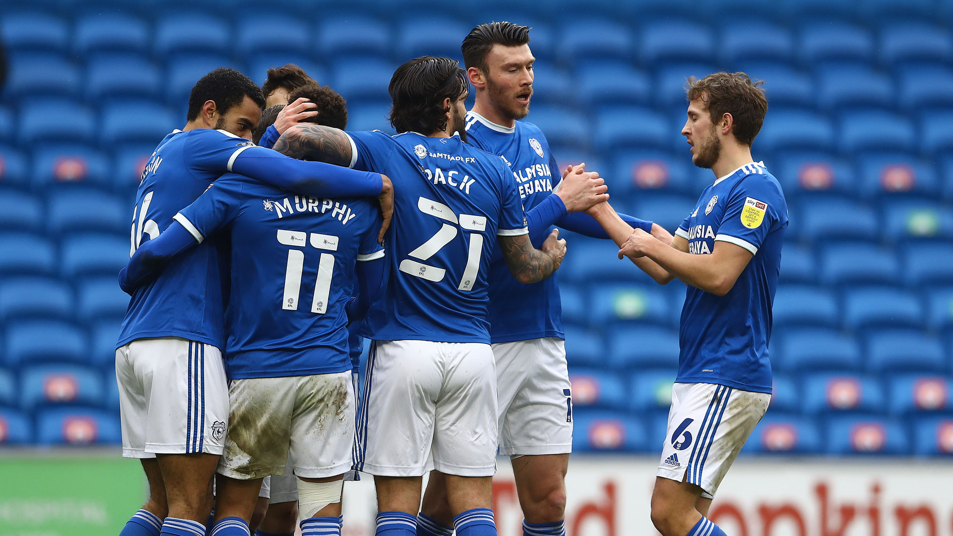 Kieffer Moore and Josh Murphy celebrate at CCS...