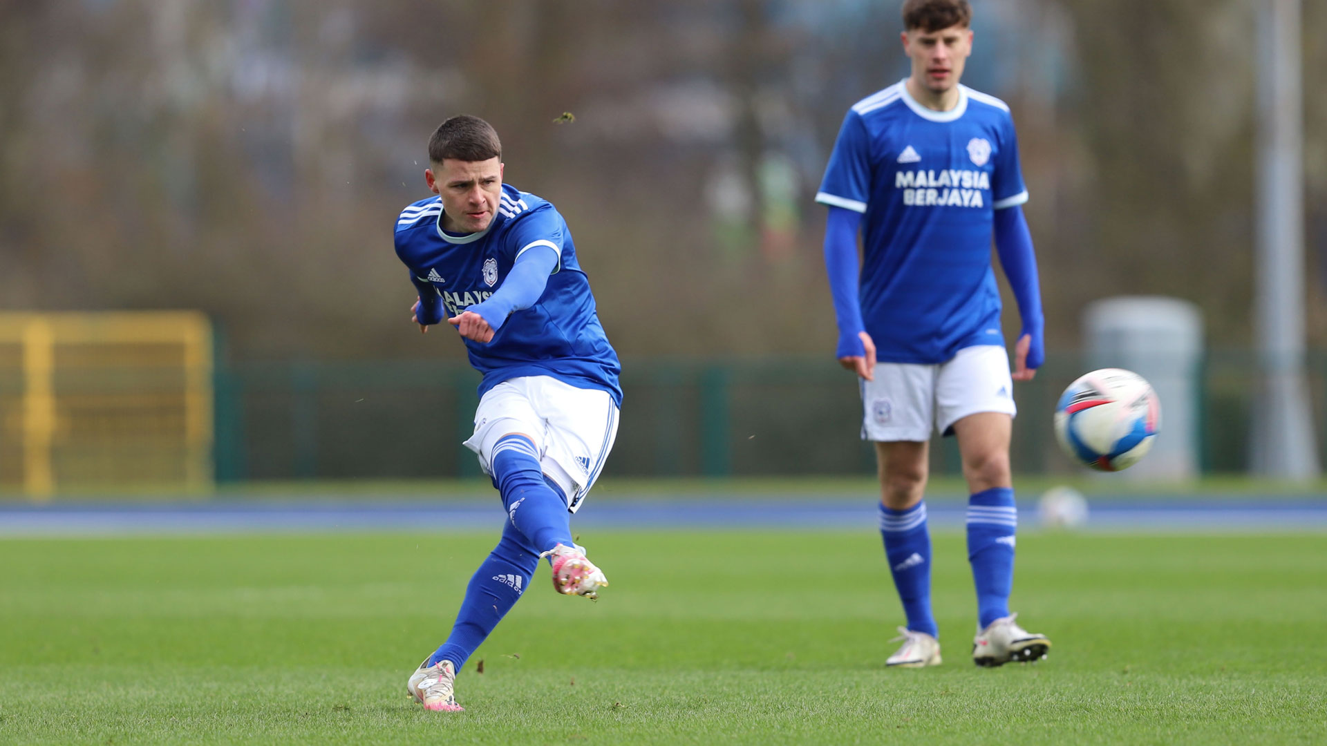 Kieron Evans in action for City's U23 side...