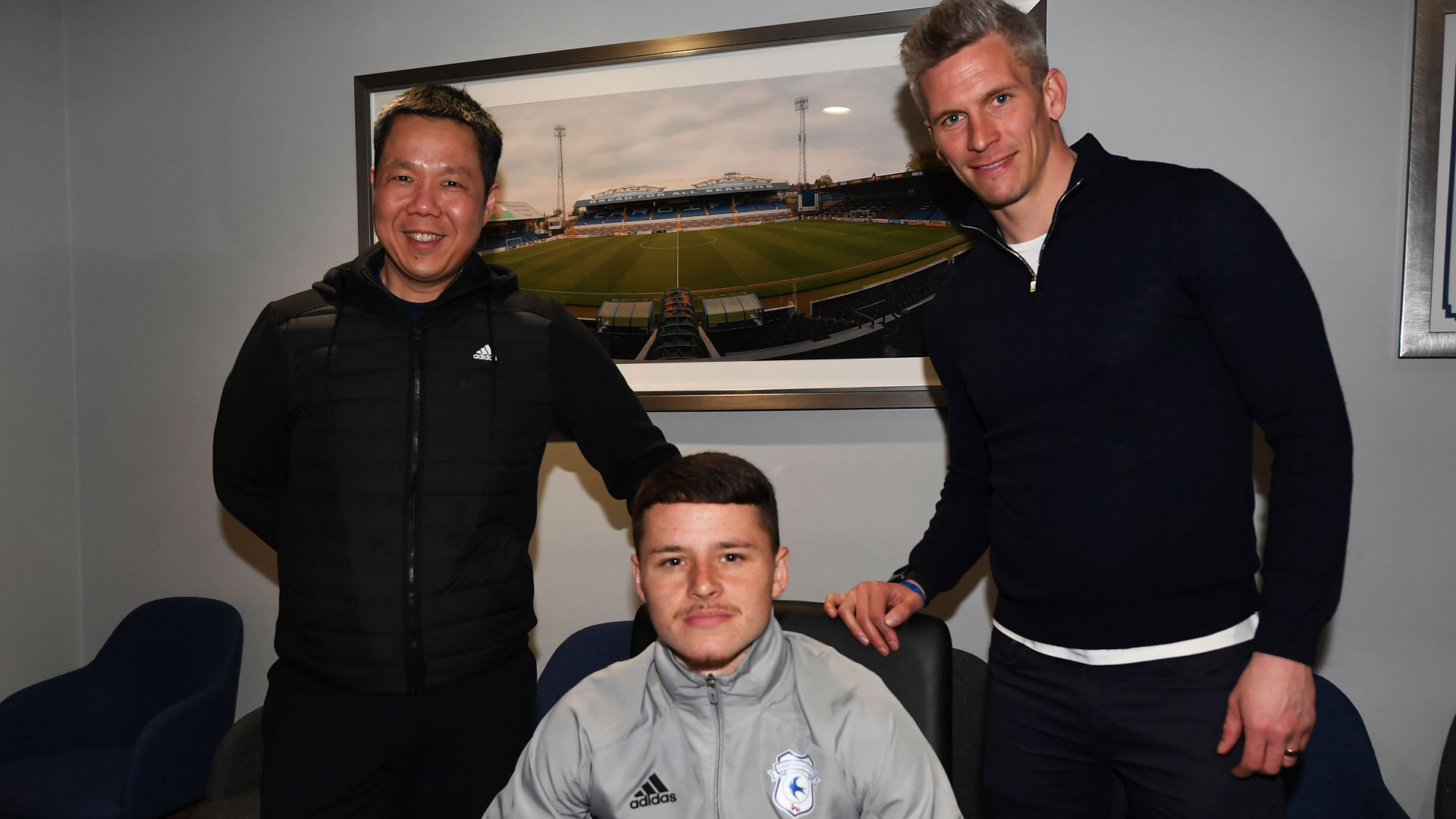 Kieron Evans with Ken Choo & Steve Morison...