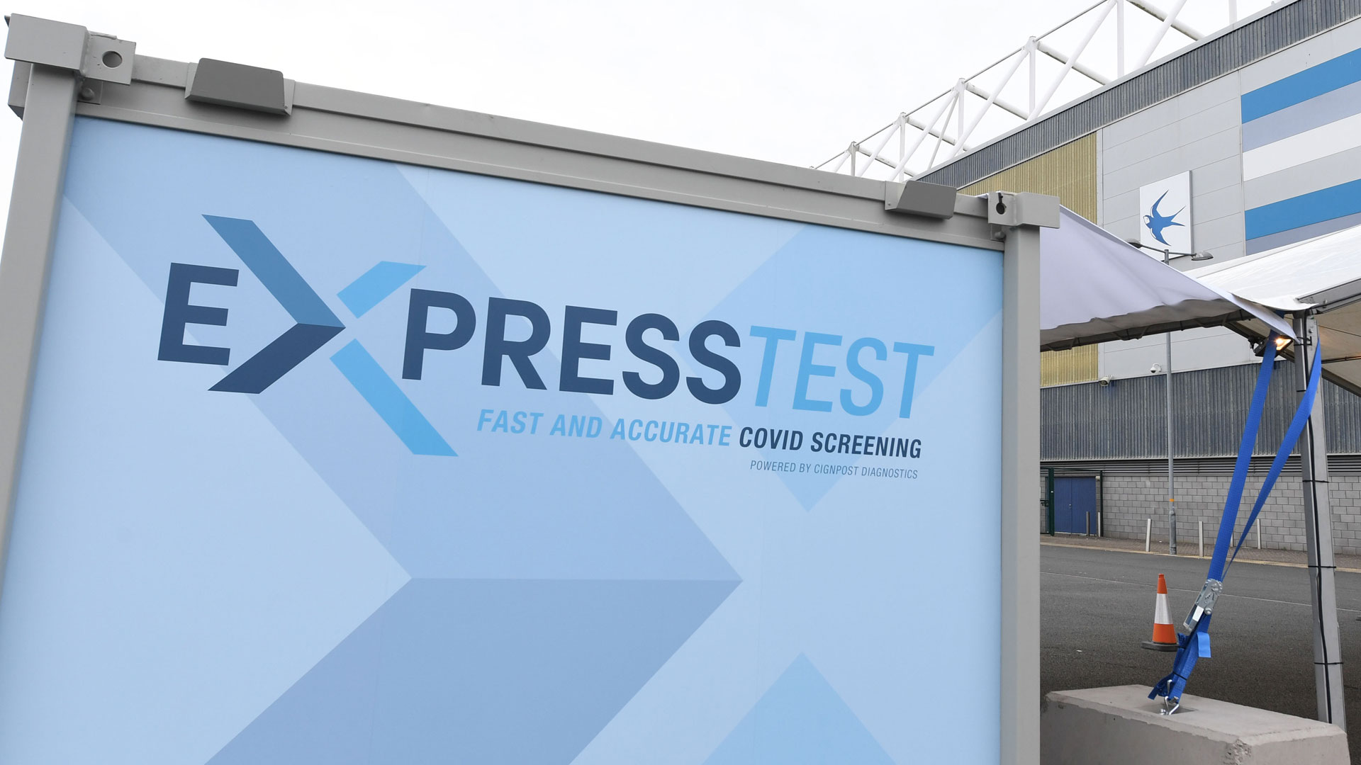 Express testing available at Cardiff City Stadium...