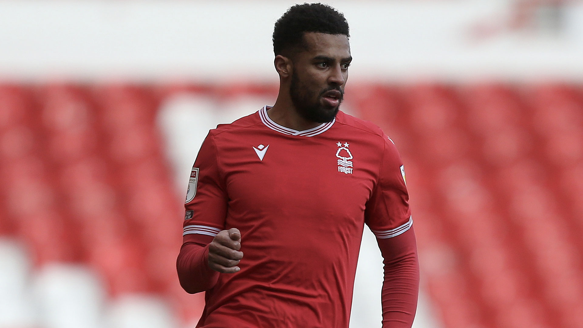 Nottingham Forest defender Cyrus Christie...