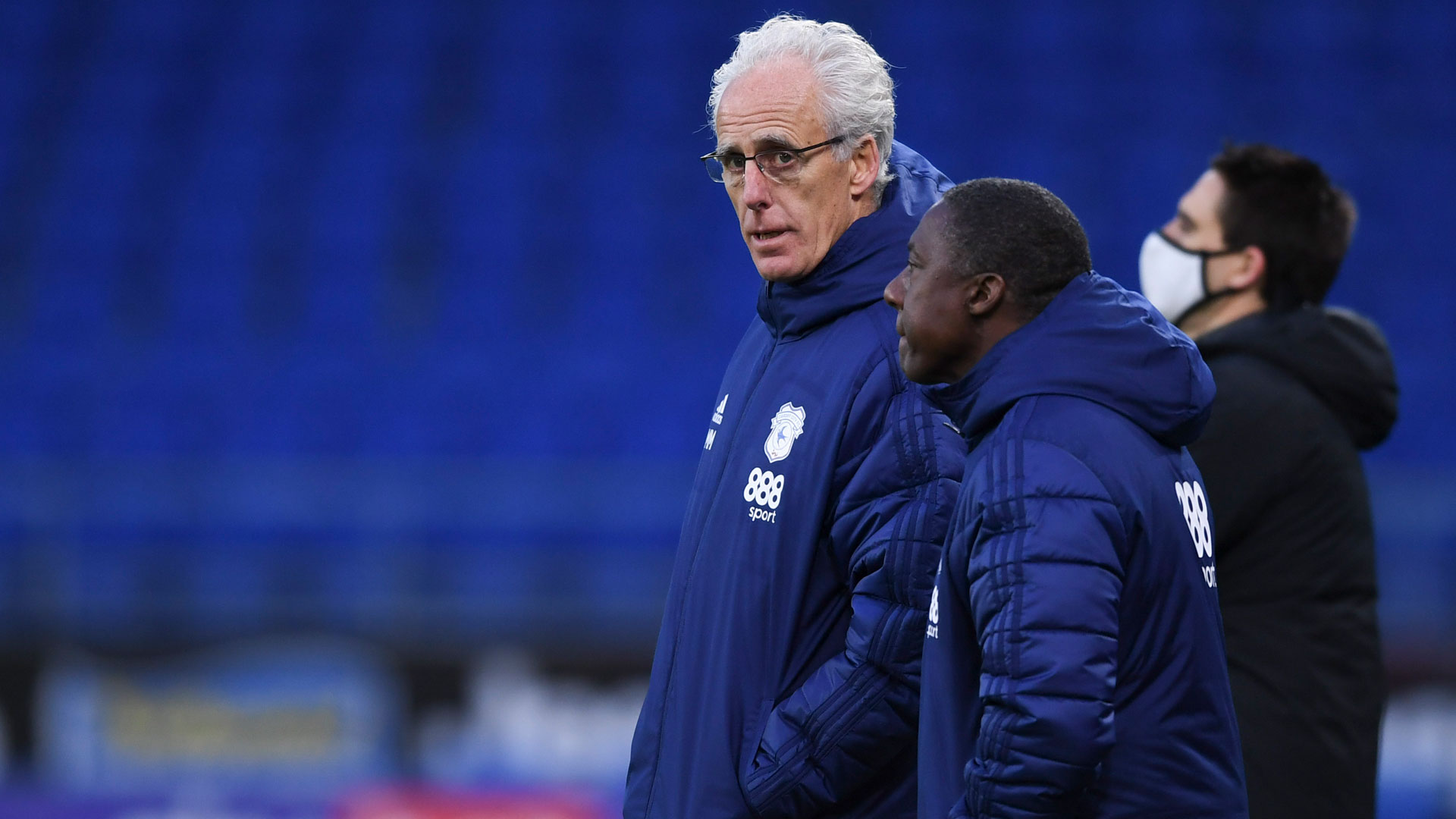 Mick and TC on the touchline at CCS...