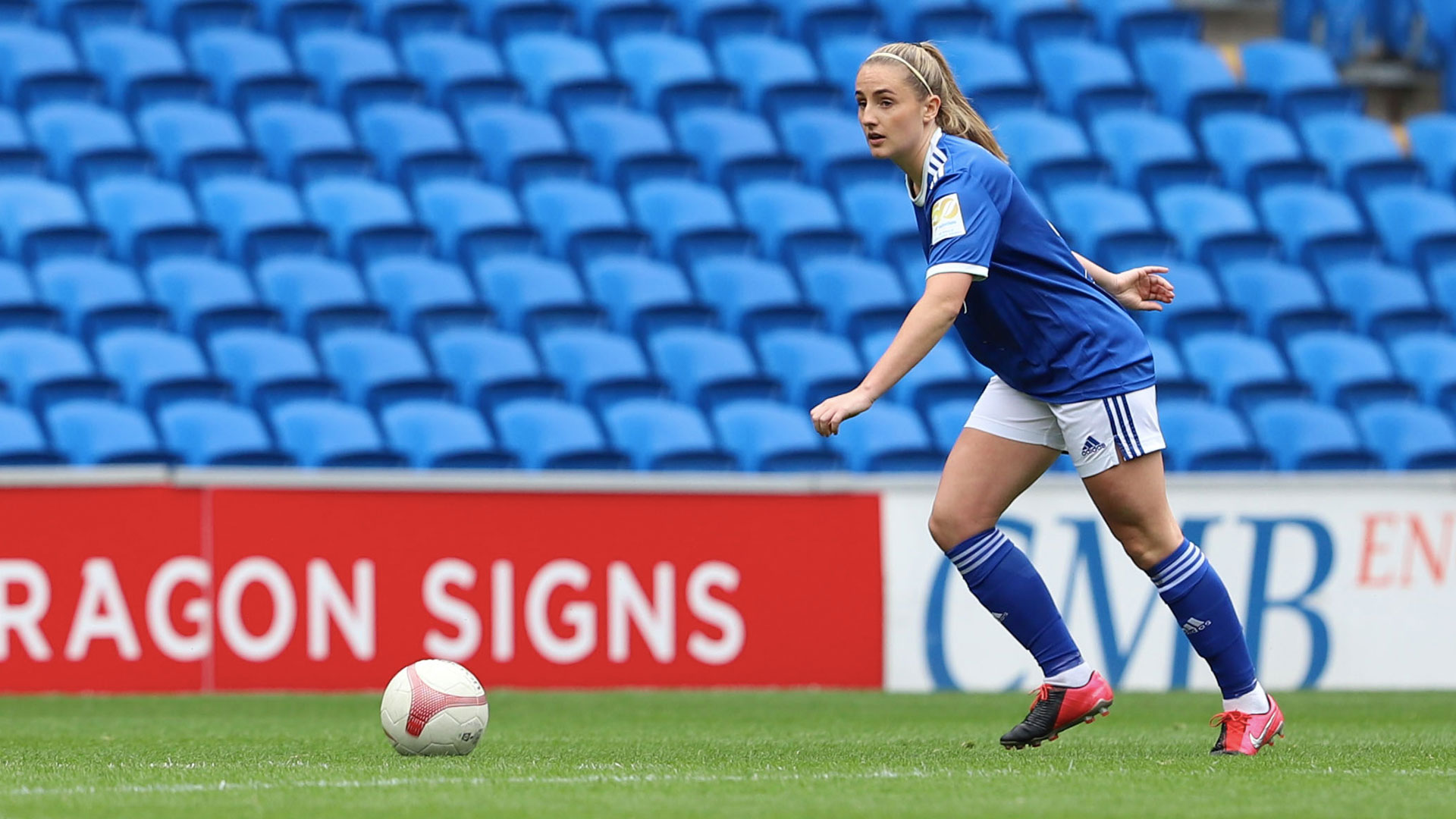 Hannah Daley in action for the Bluebirds...