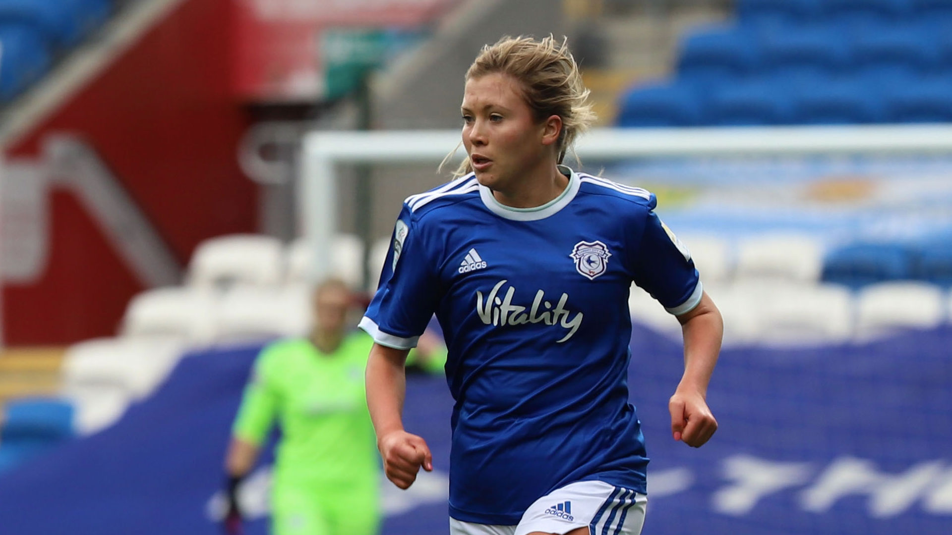 Cerys Pinchard in action for City...
