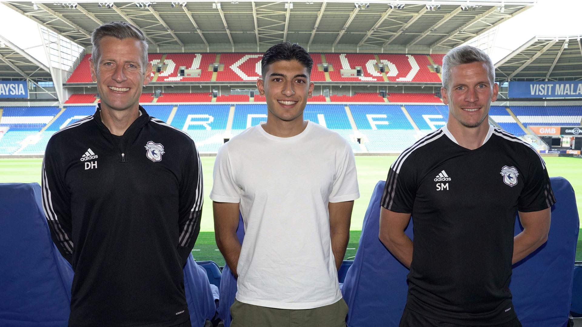 Rohan Luthra with David Hughes and Steve Morison...