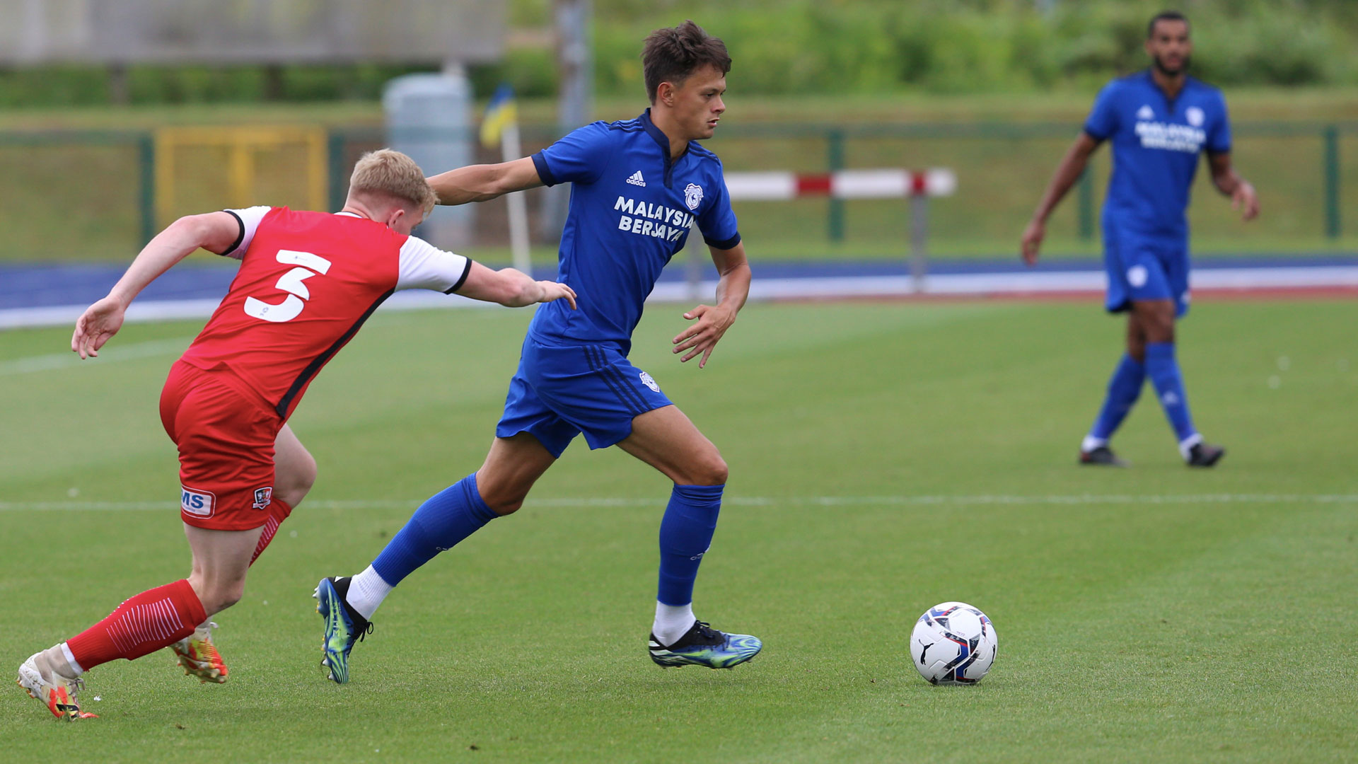 Perry Ng in action against Exeter City...