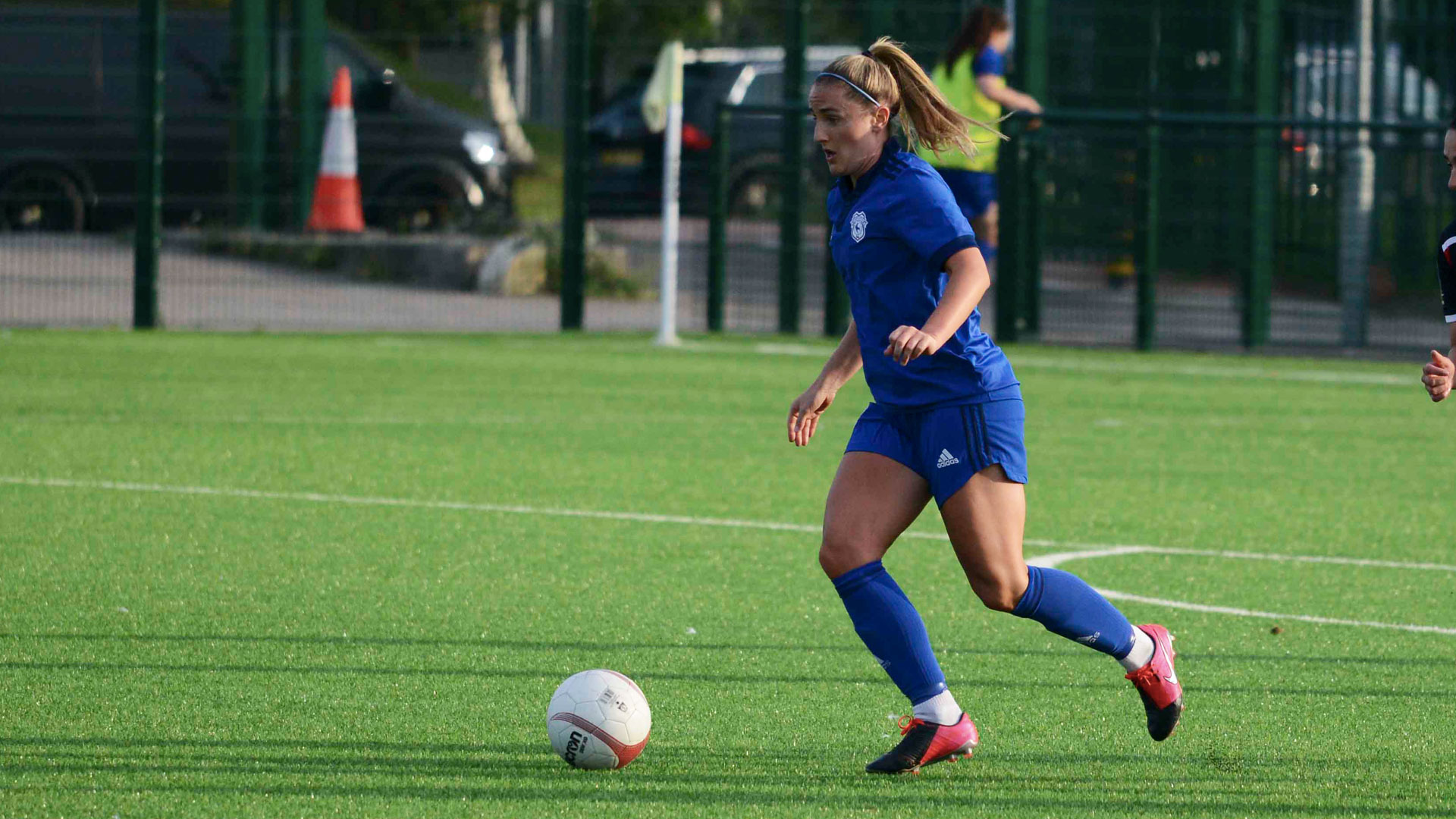 Hannah Daley in action for City...