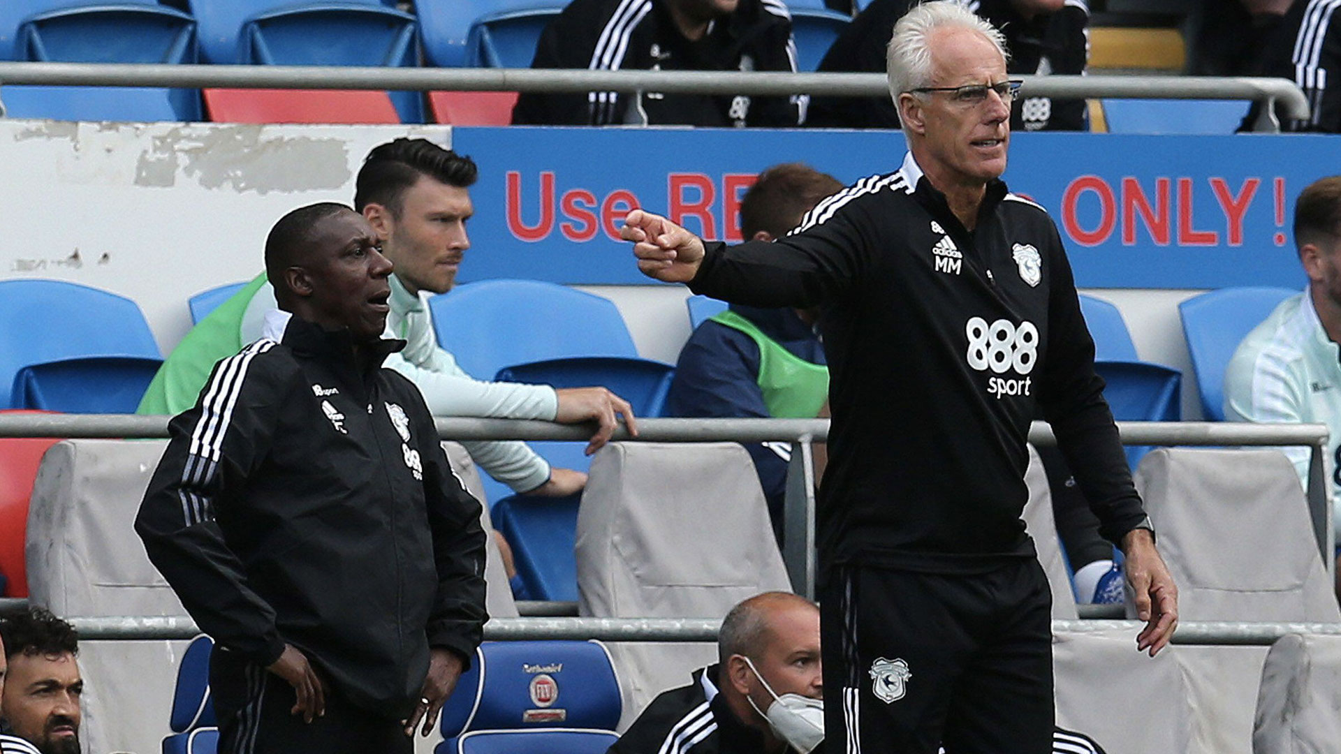 Mick & TC on the touchline at CCS...