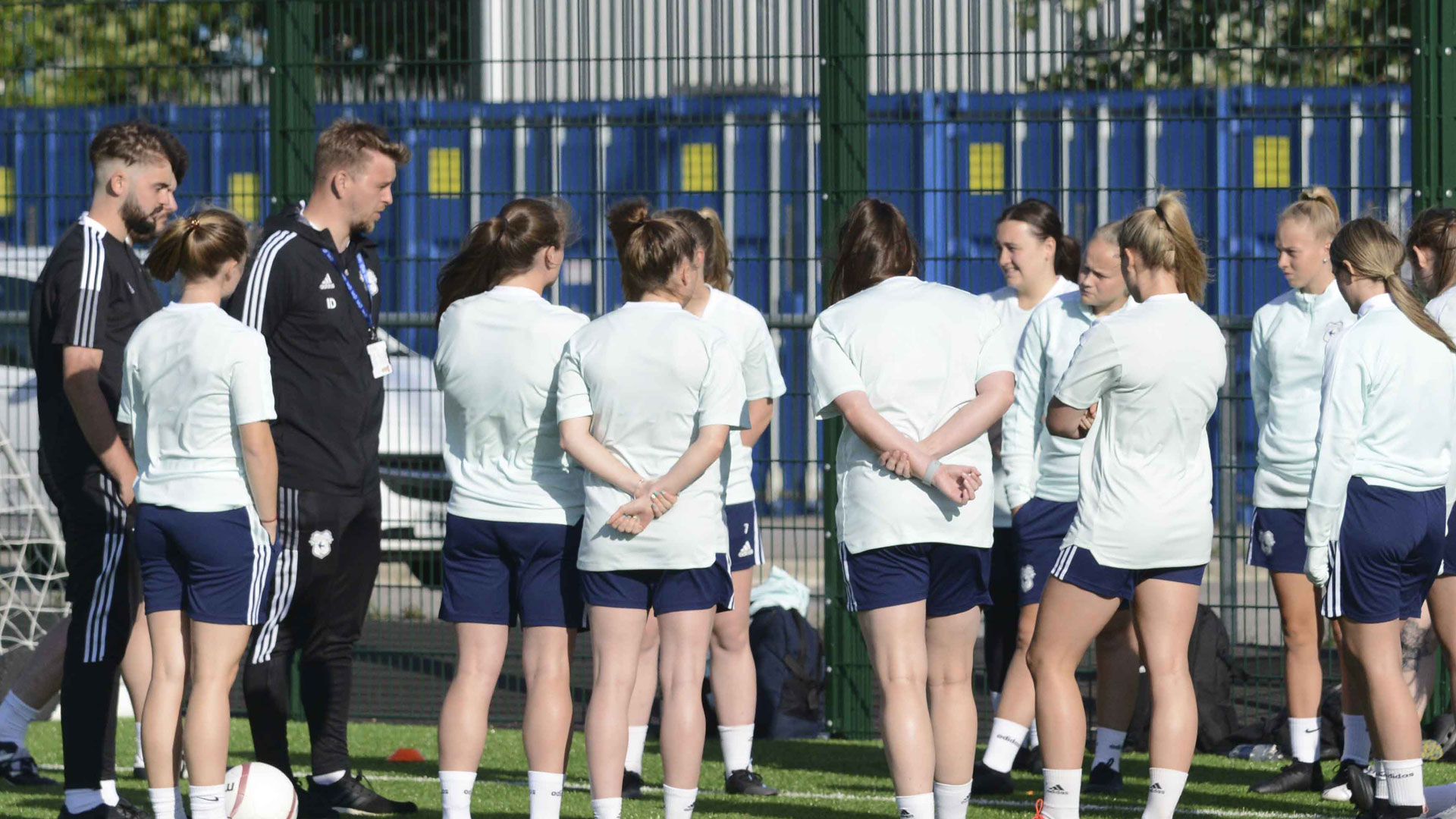 The Cardiff City FC Women side train ahead of this weekend's game...