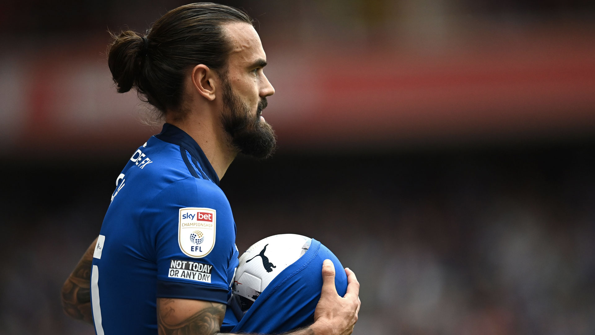 Marlon Pack in action for the Bluebirds...