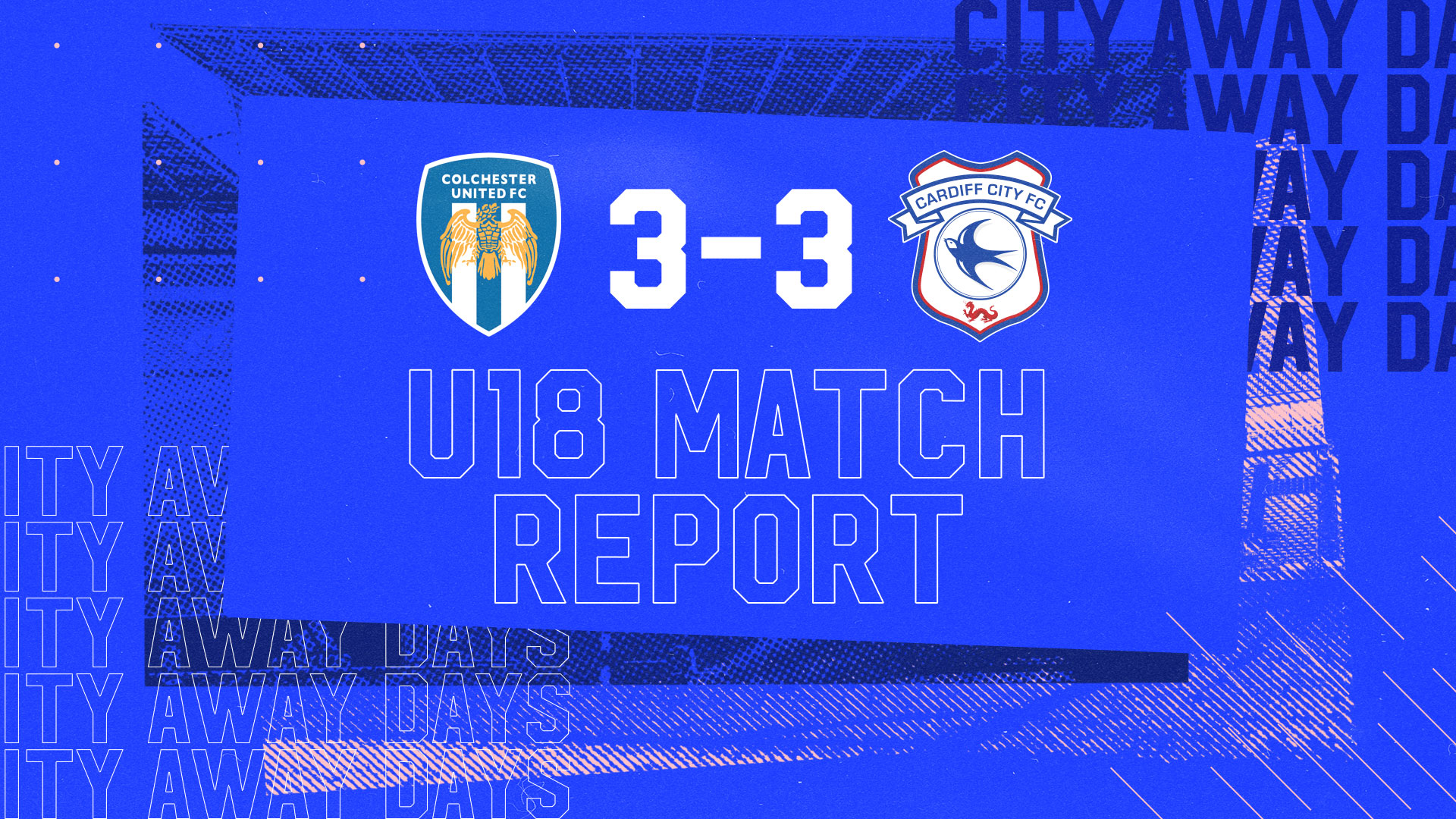 The Bluebirds drew 3-3 with Colchester...