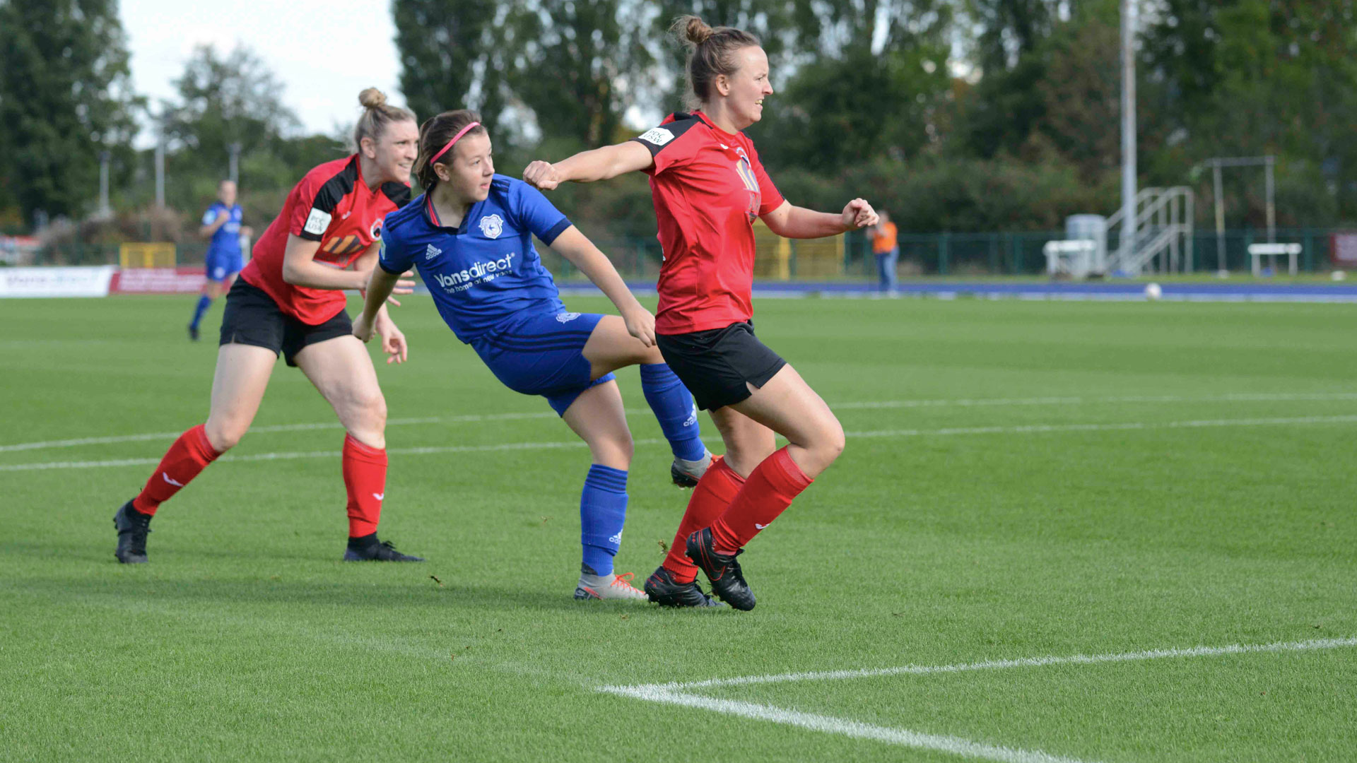 Megan Saunders in action for the Bluebirds...