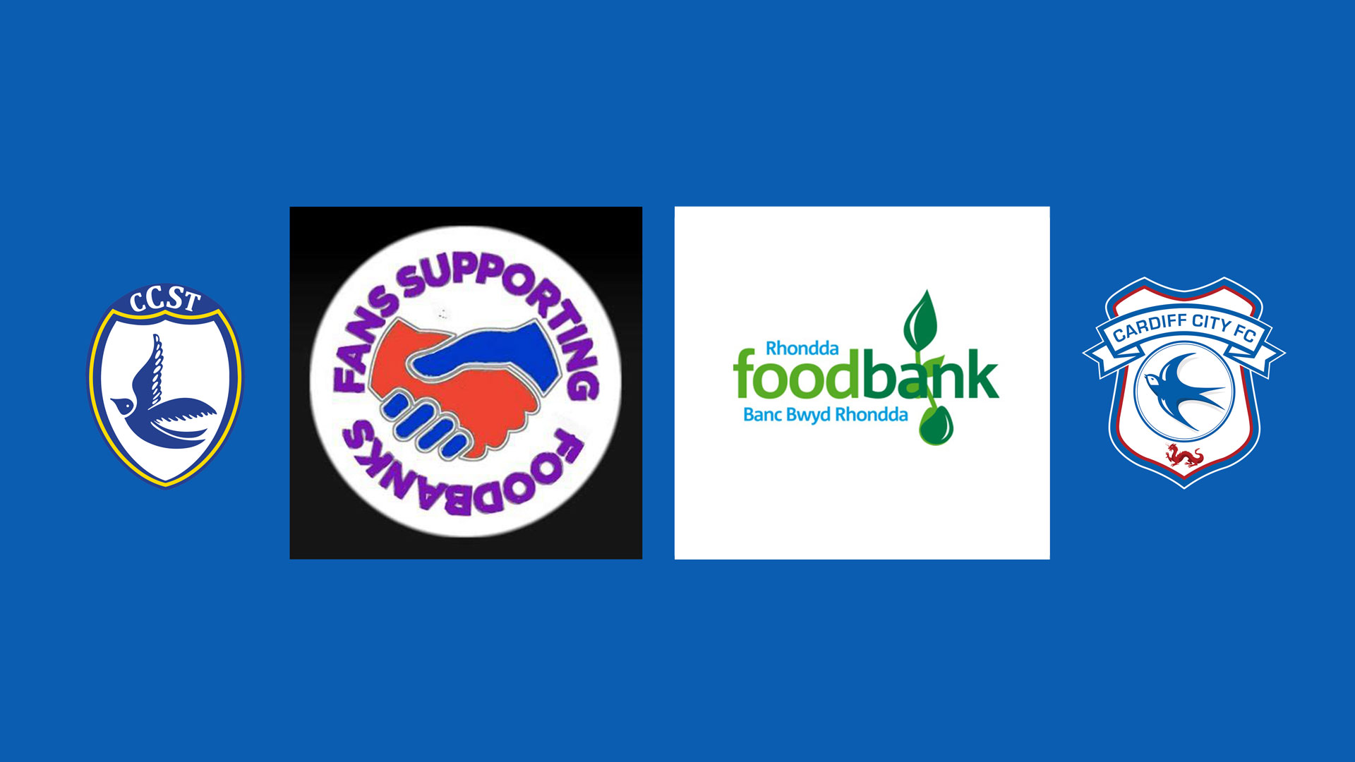 The Trust and Cardiff City are supporting local foodbanks...