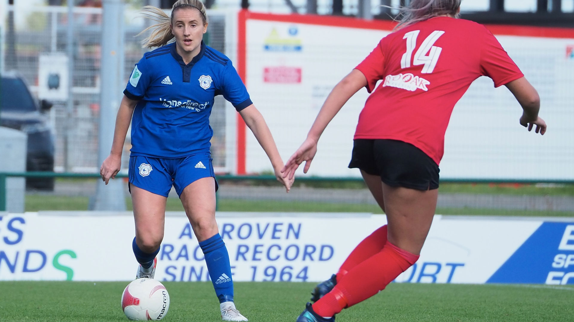 Hannah Daley in action for the Bluebirds...