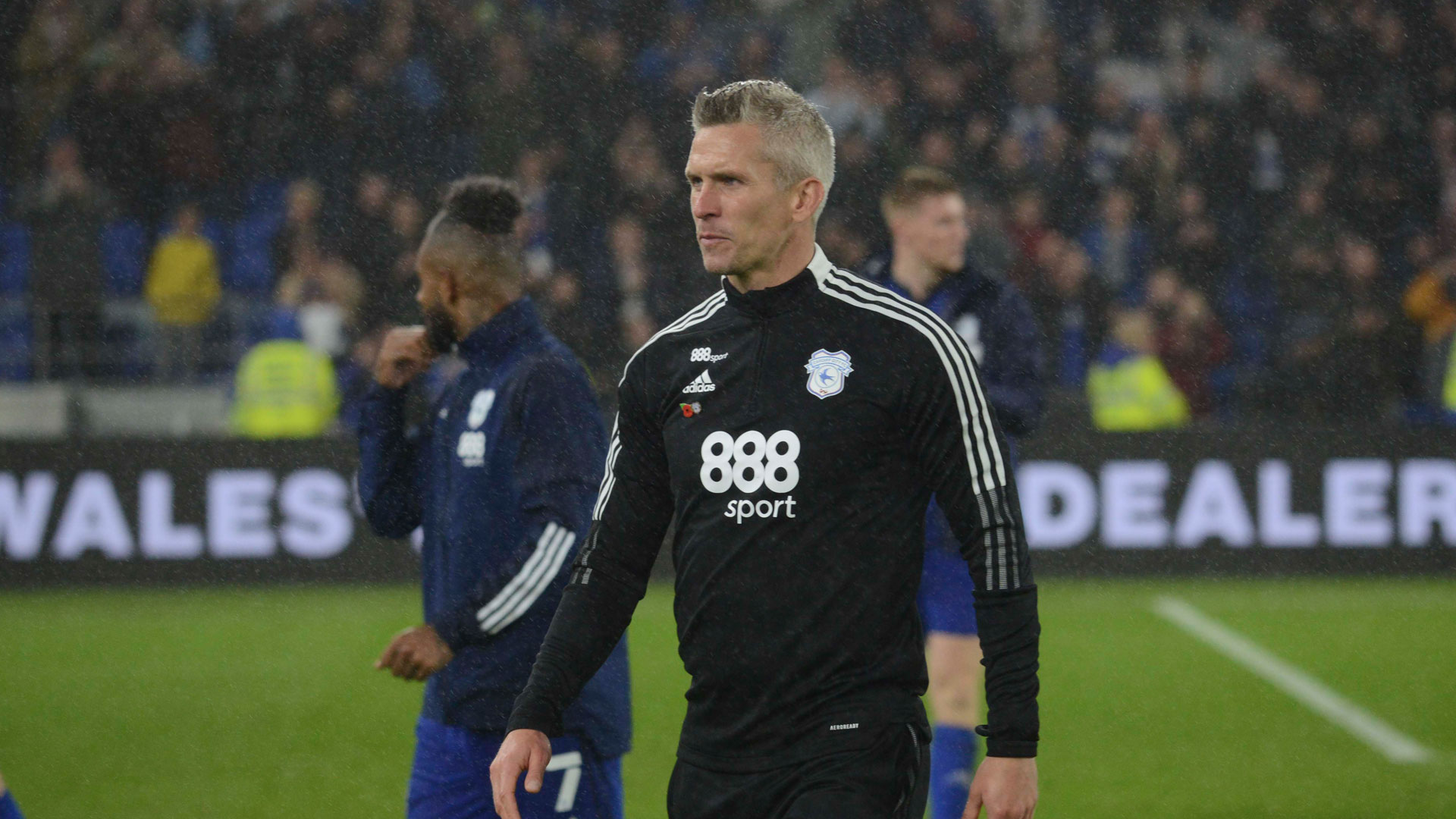 Steve Morison after the win against Huddersfield Town...