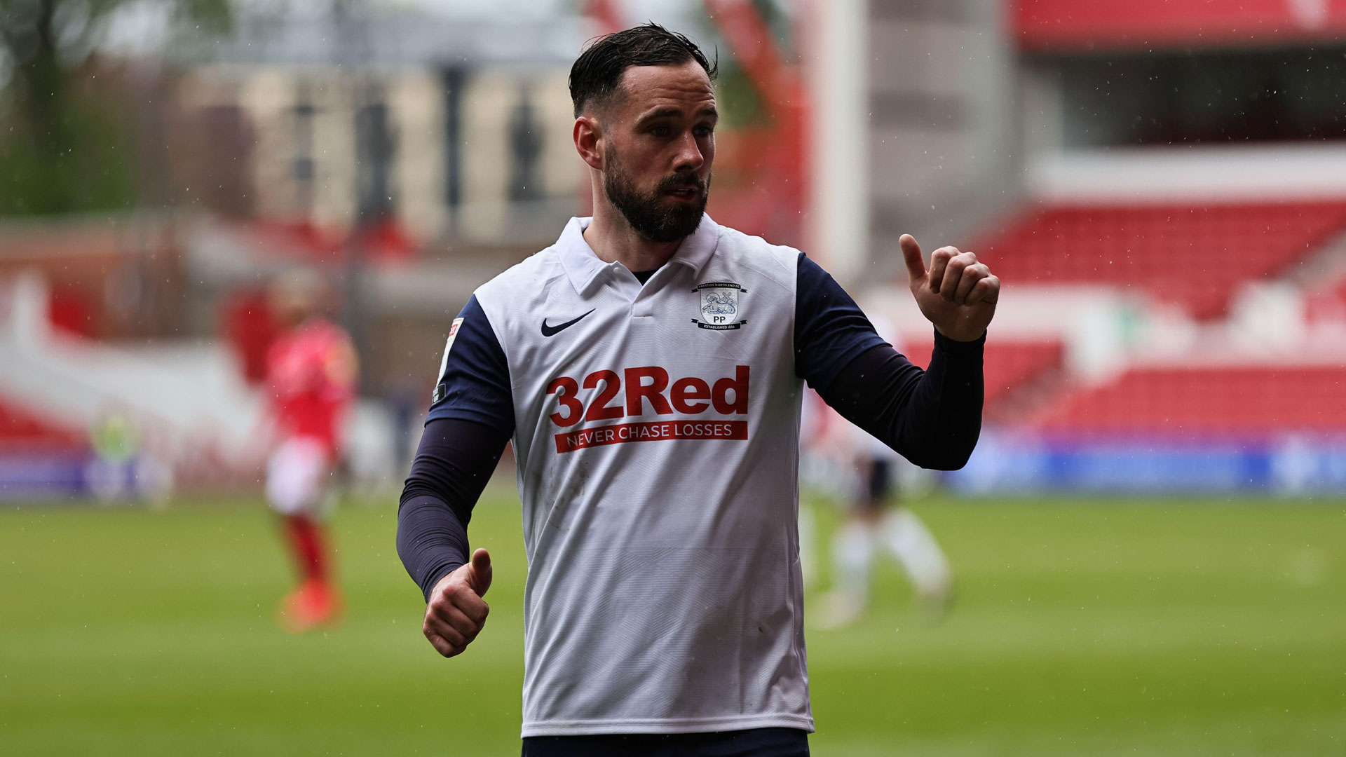 Greg Cunningham in action for Preston...