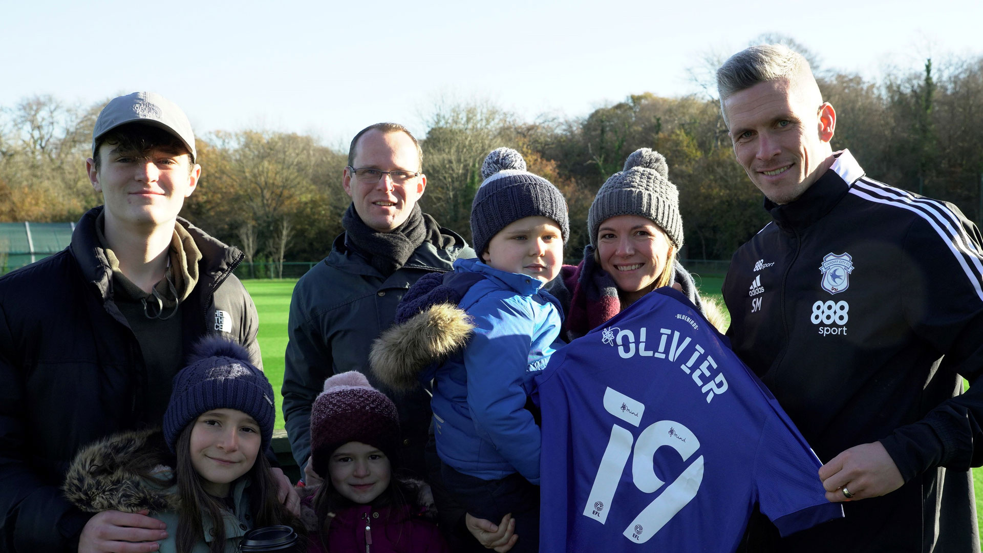 Olivier visited the training ground recently...