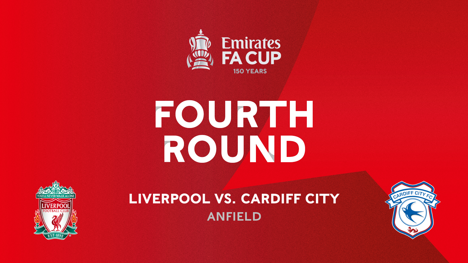 The Bluebirds will travel to Anfield in the Emirates FA Cup Fourth Round...