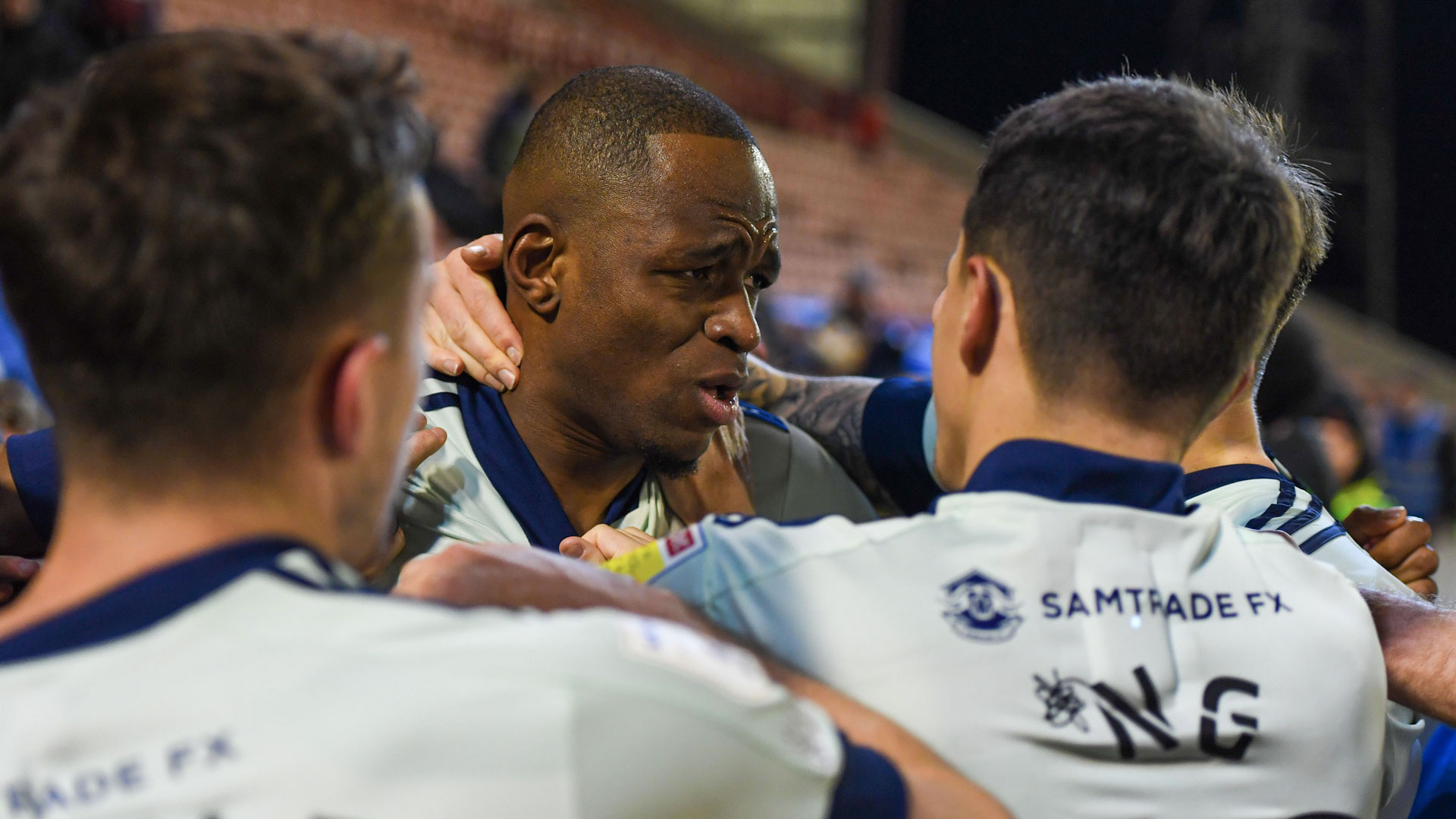 Uche Ikpeazu celebrates his first City goal...