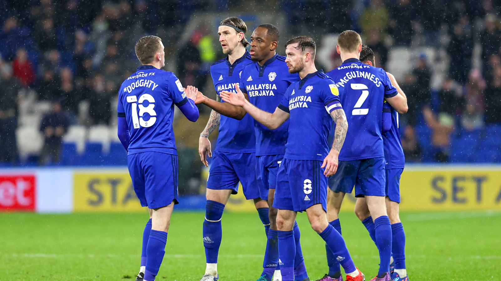 Cardiff City players