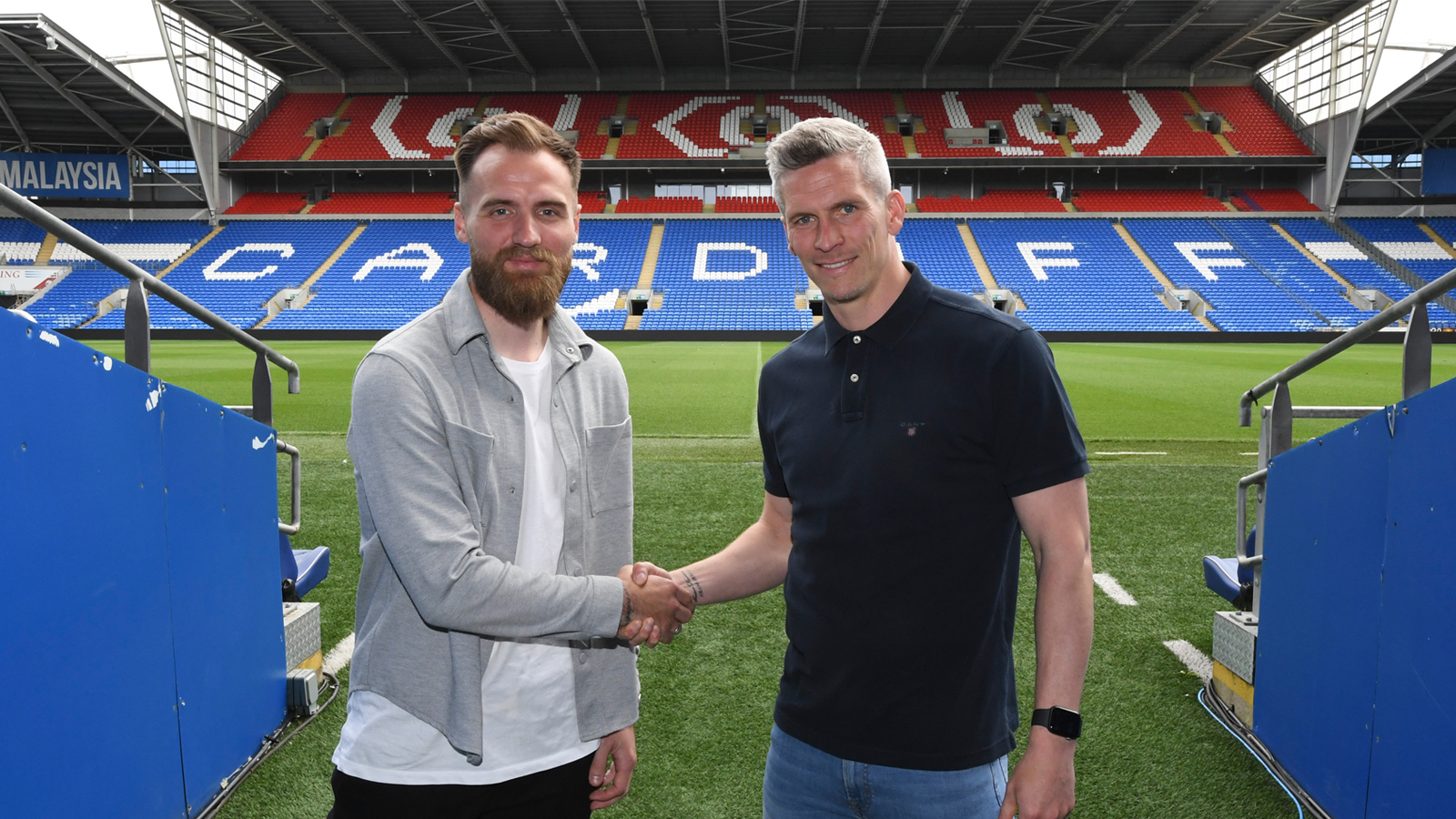 Jak Alnwick and Steve Morison at CCS...