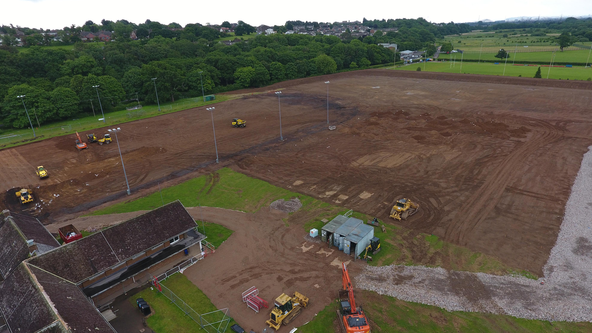 Development begins at Llanrumney Sports Complex.