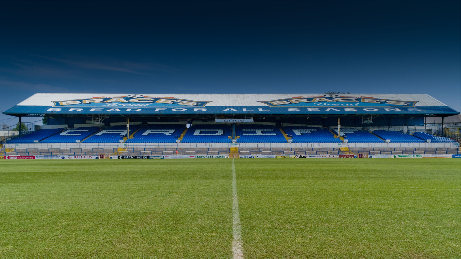 The extended Ninian Stand at Cardiff City Stadium once completed